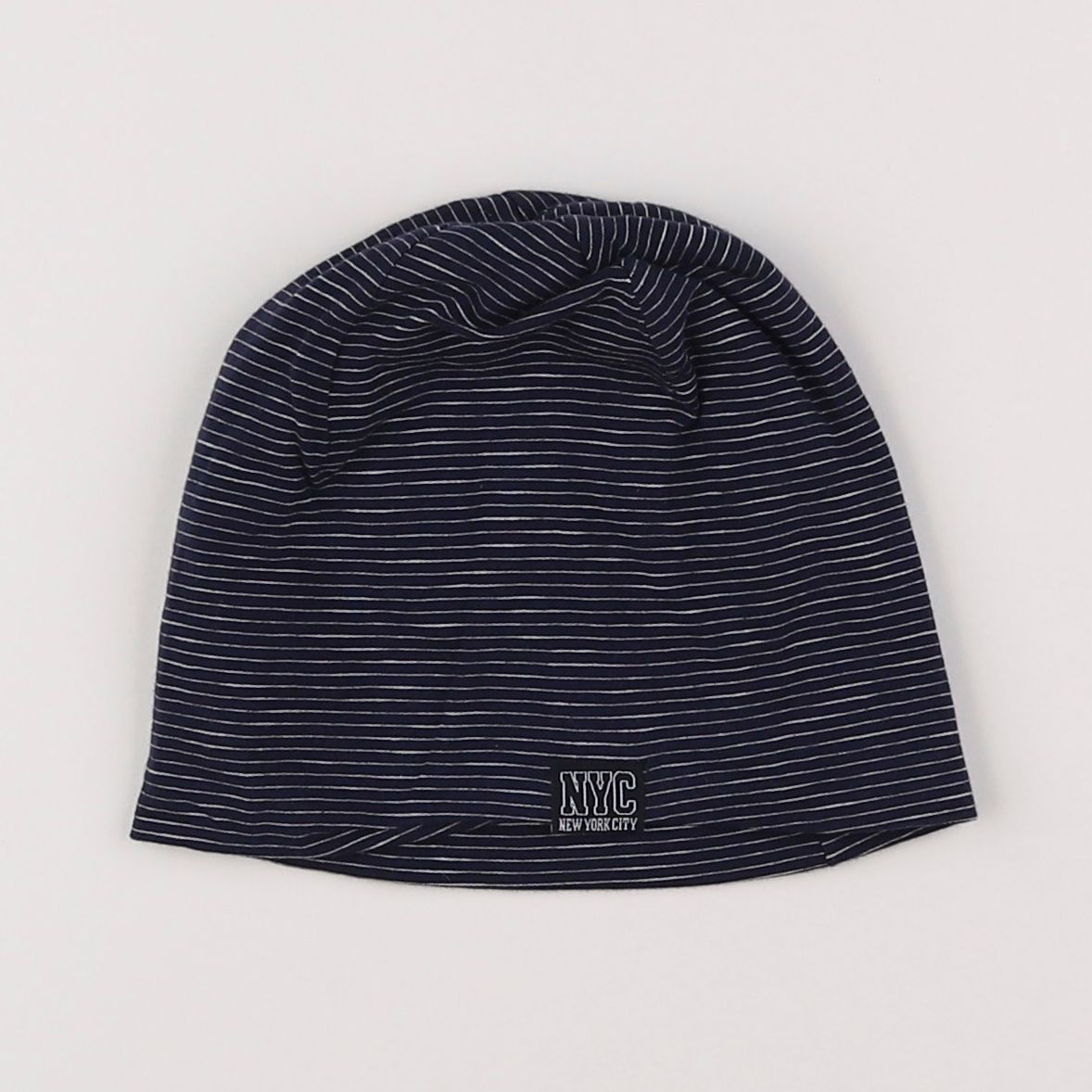 H&M - bonnet bleu - 4/8 ans