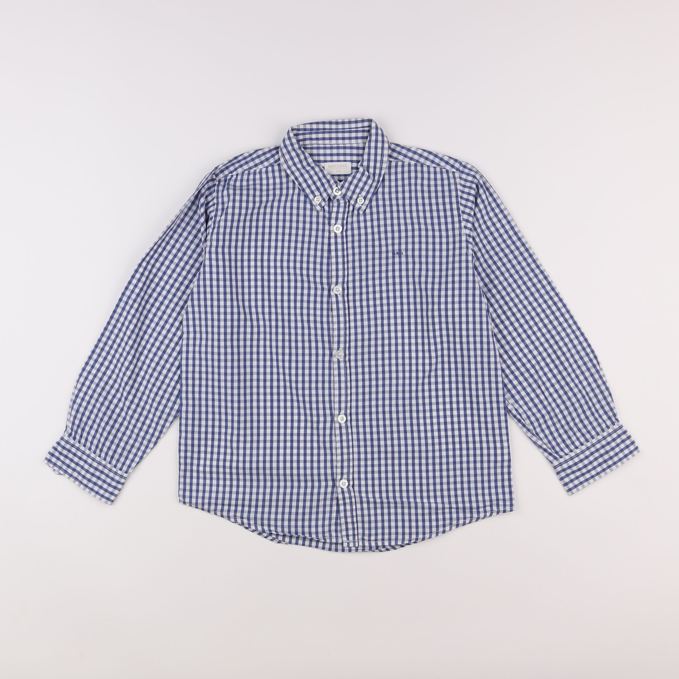 Neck & Neck - chemise bleu - 8/9 ans