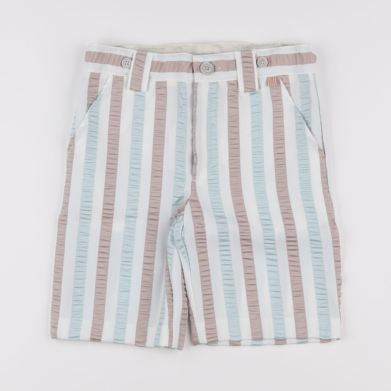 Tutto Piccolo - short bleu, marron - 8 ans