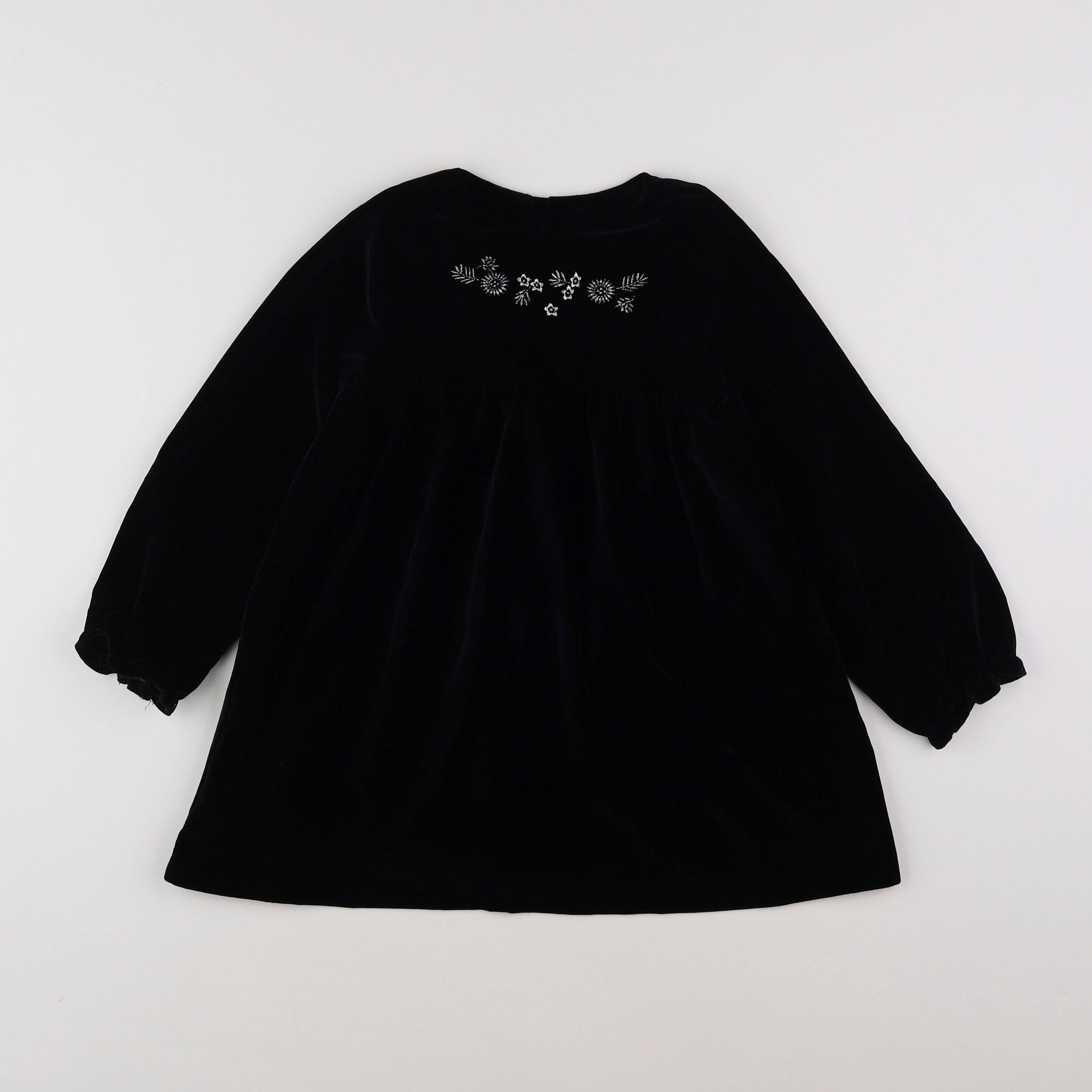 Bonnet à Pompon - robe noir - 3 ans