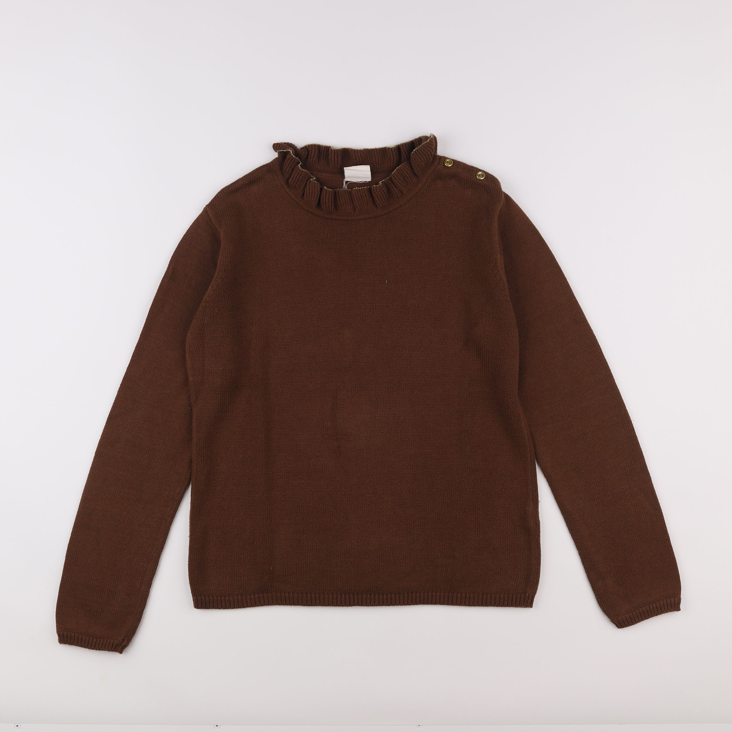 Lililotte - pull marron - 12 ans