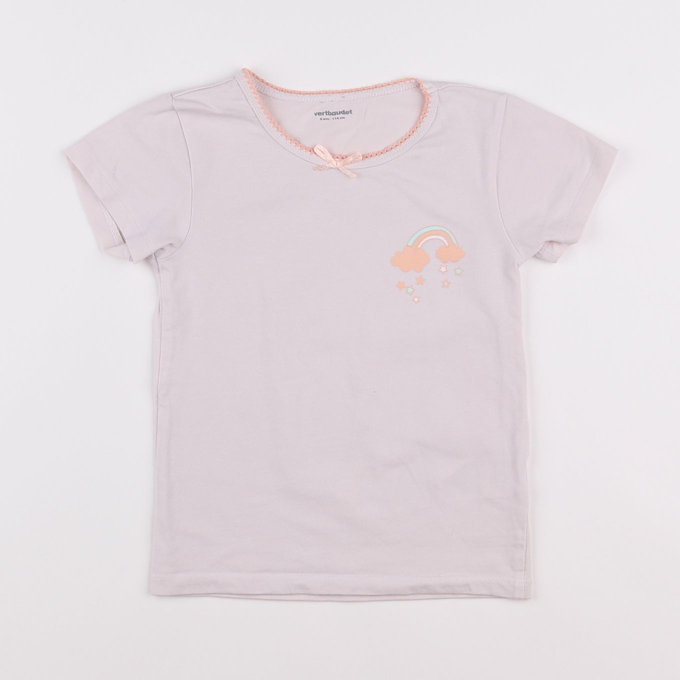 Vertbaudet - maillot de corps rose - 6 ans