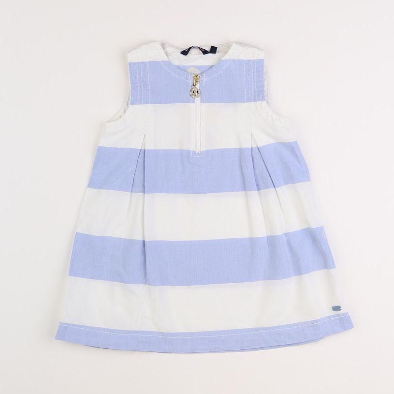 River Woods - robe réversible blanc, bleu - 4 ans