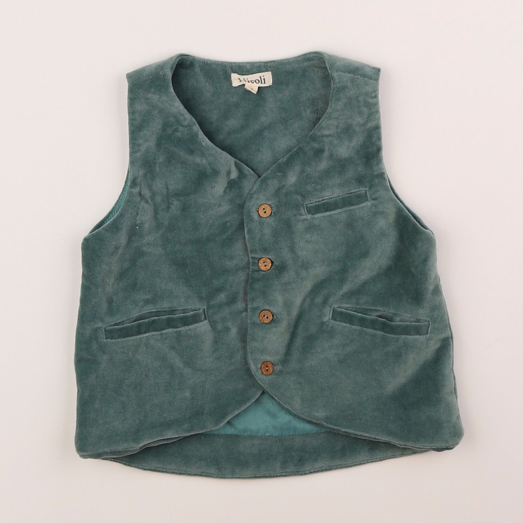 Nicoli - gilet vert - 4 ans