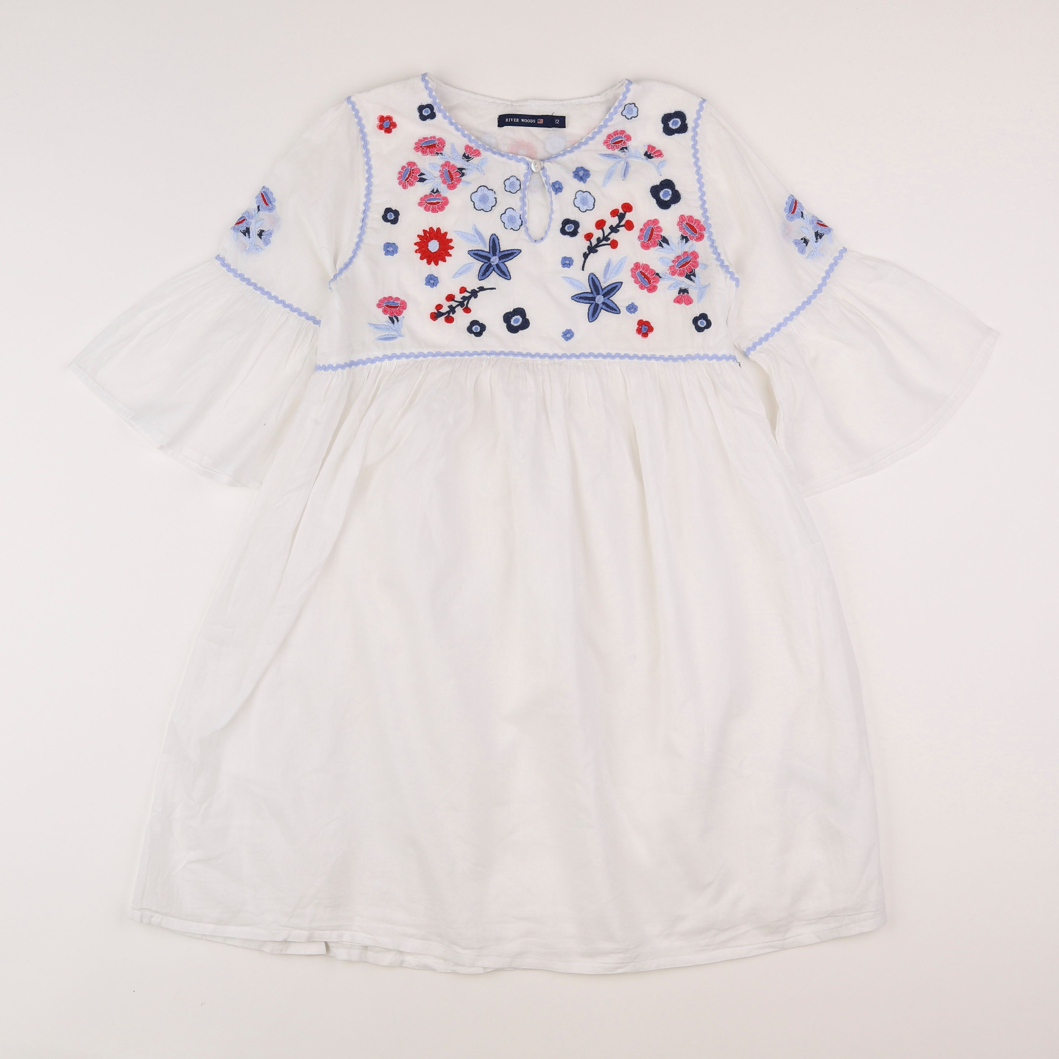 River Woods - robe bleu, blanc - 12 ans