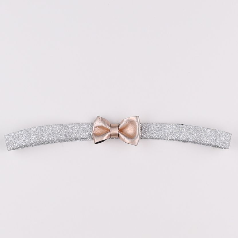 Bonpoint - ceinture élastiquée argent - 3/5 ans