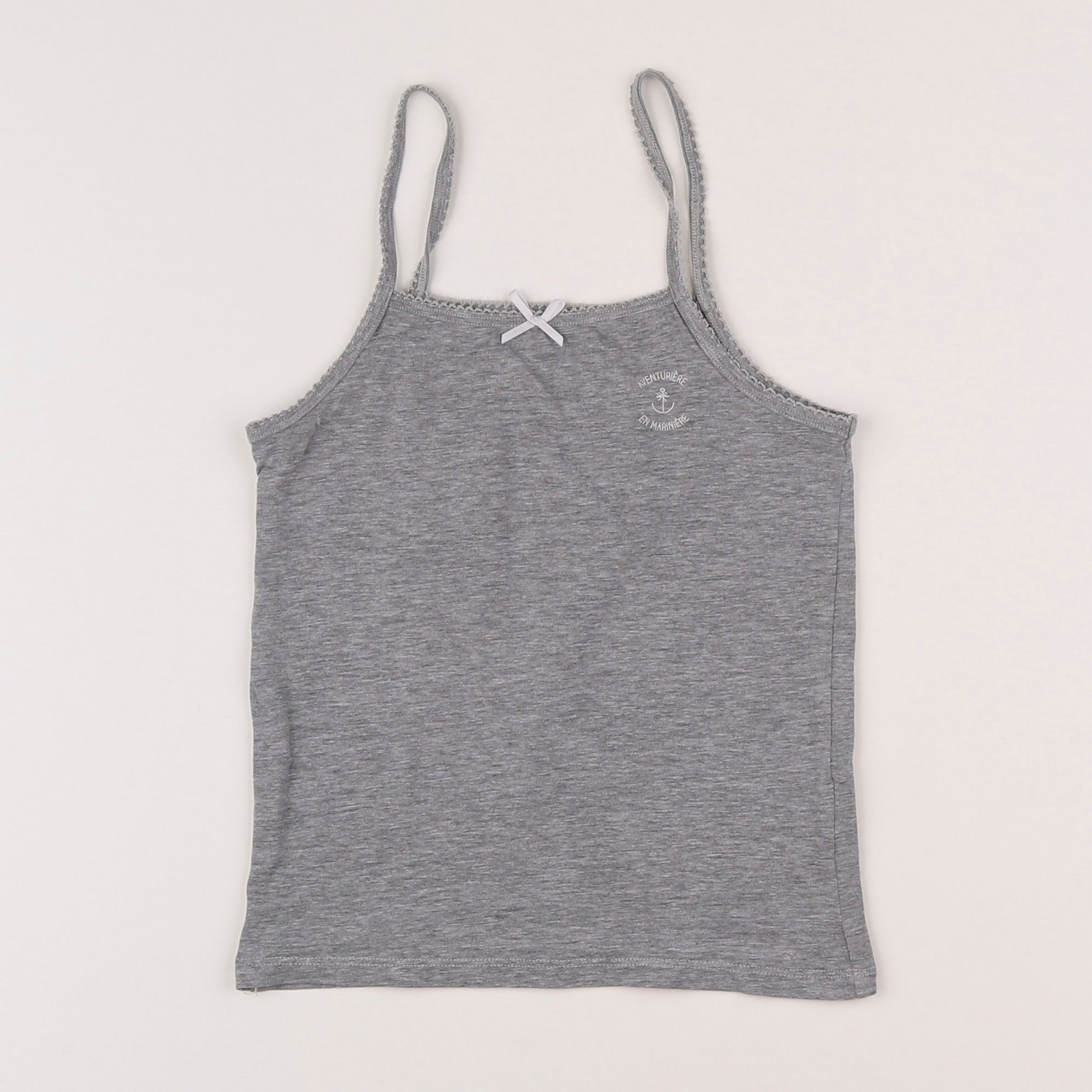 Vertbaudet - maillot de corps gris - 6 ans