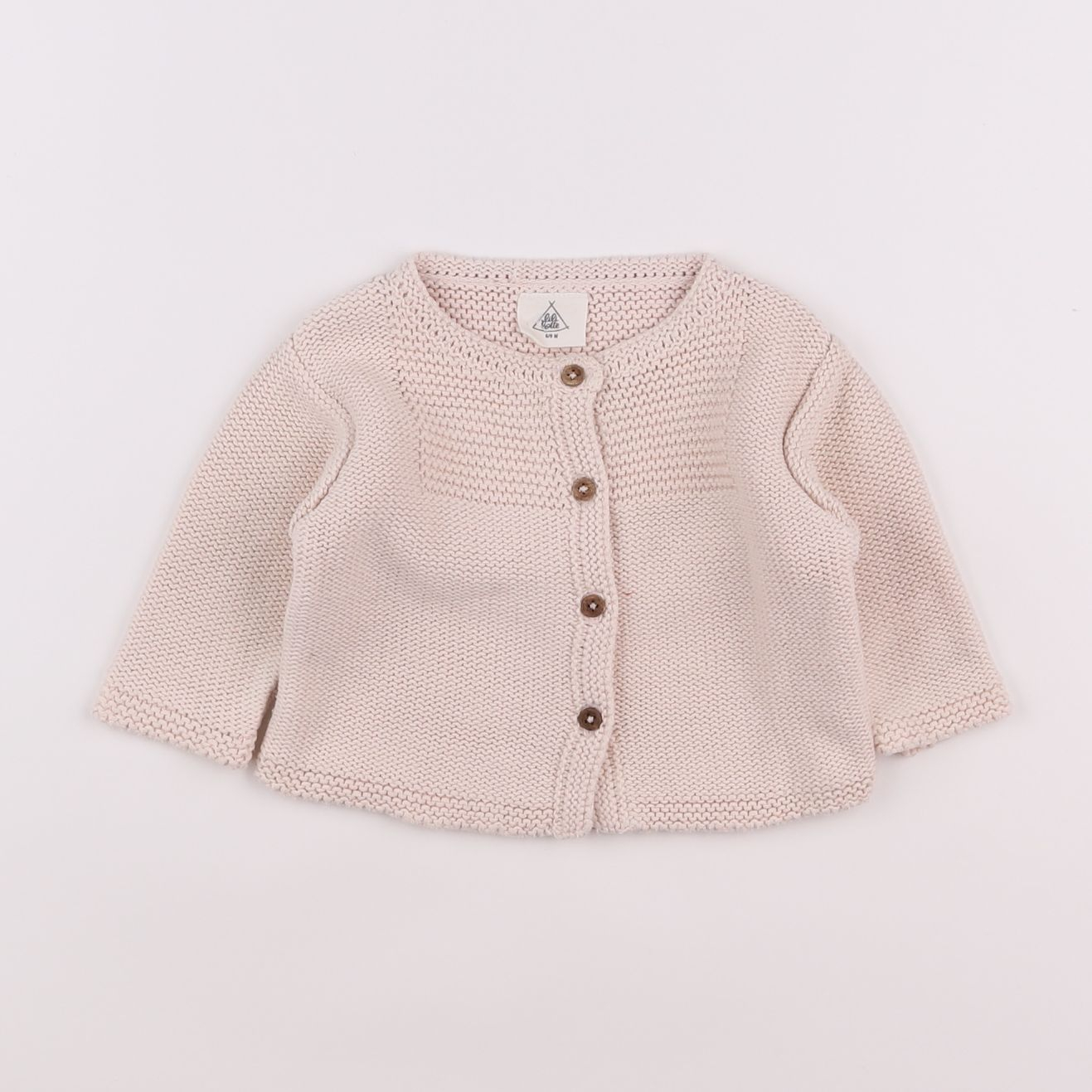 Lililotte - gilet rose - 6/9 mois