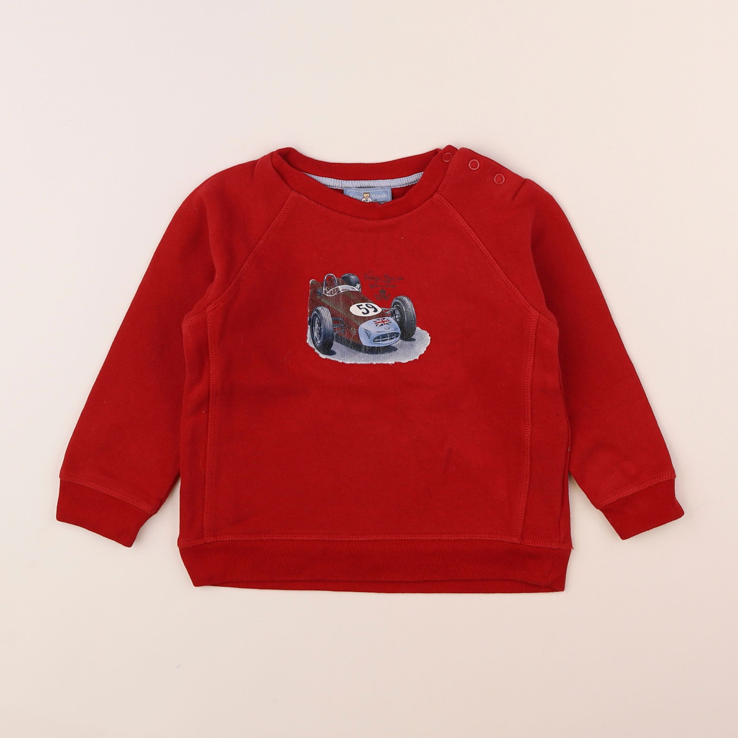 River Woods - sweat rouge - 4 ans