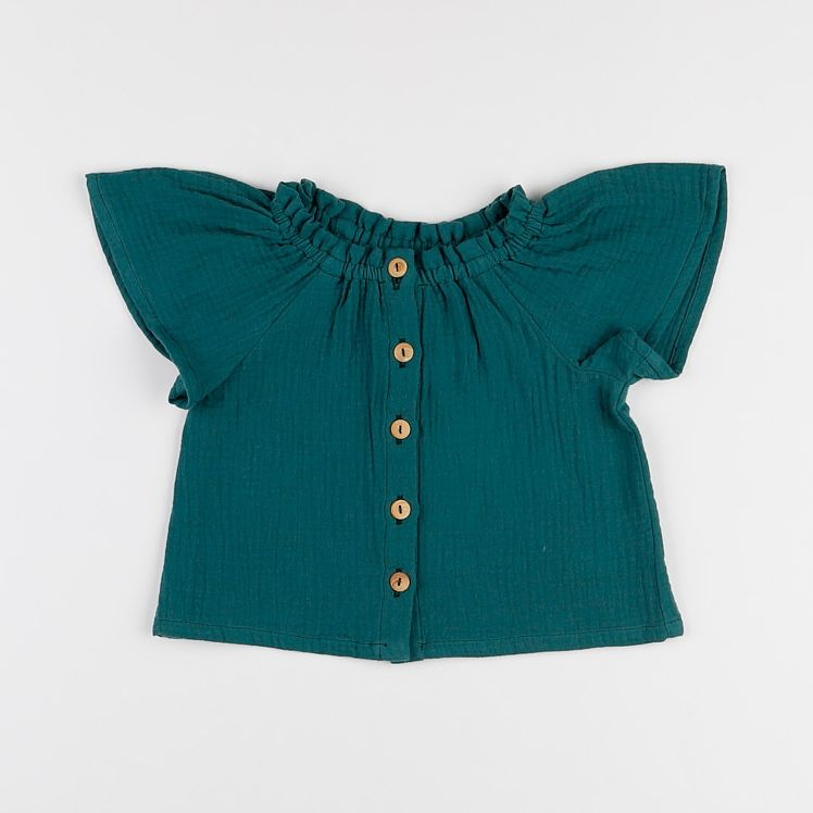 Frangin Frangine - blouse vert - 12/18 mois