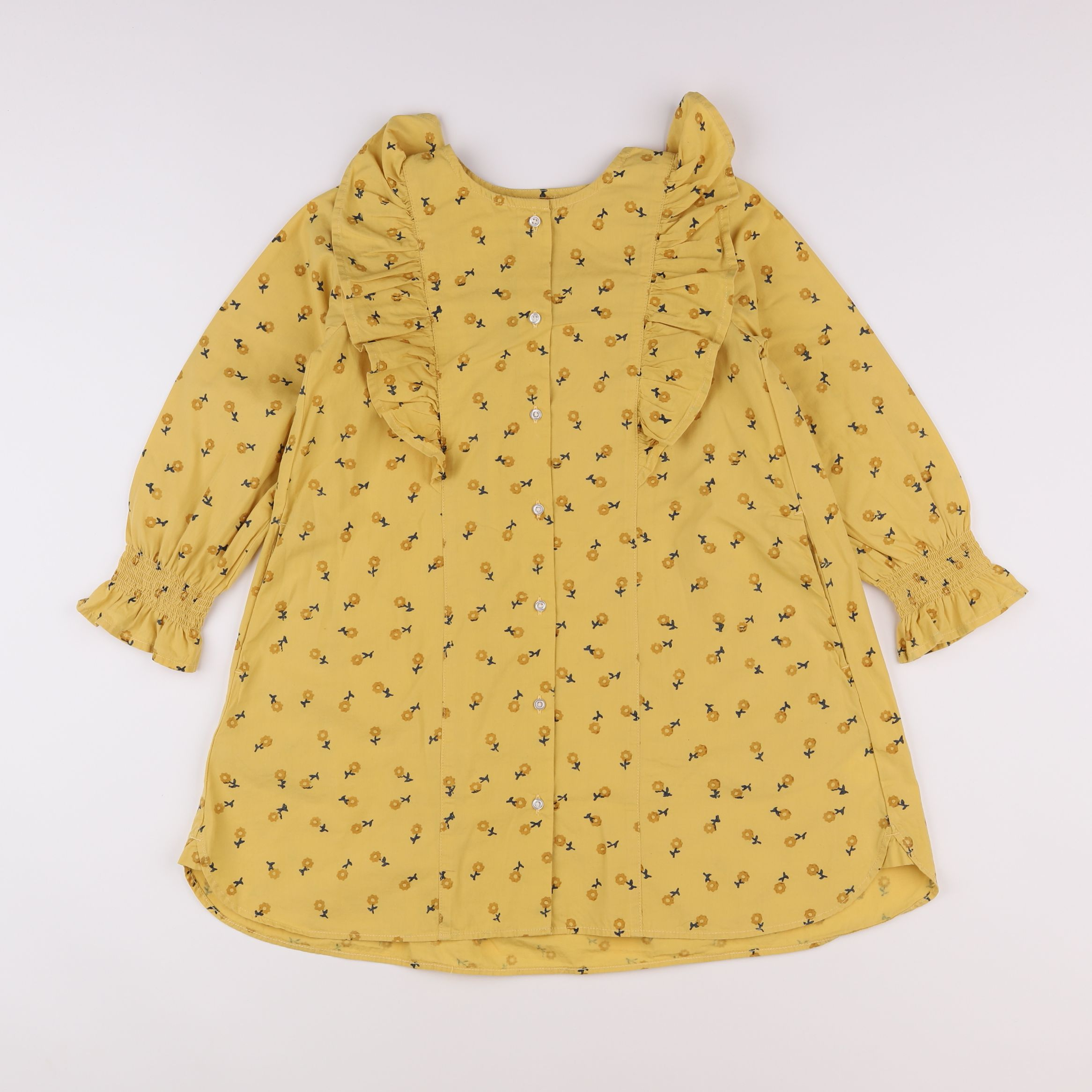 Holi & Love - robe jaune - 6/7 ans