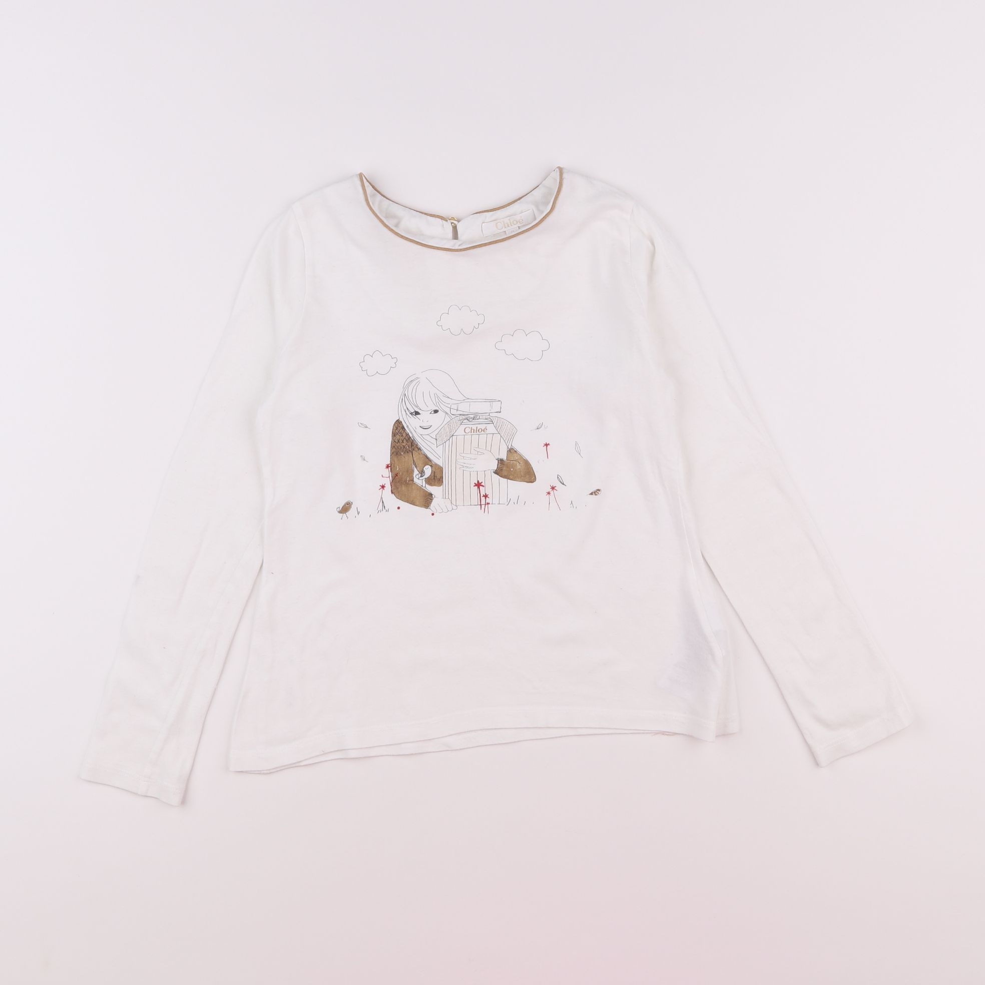 Chloé - tee-shirt blanc - 8 ans