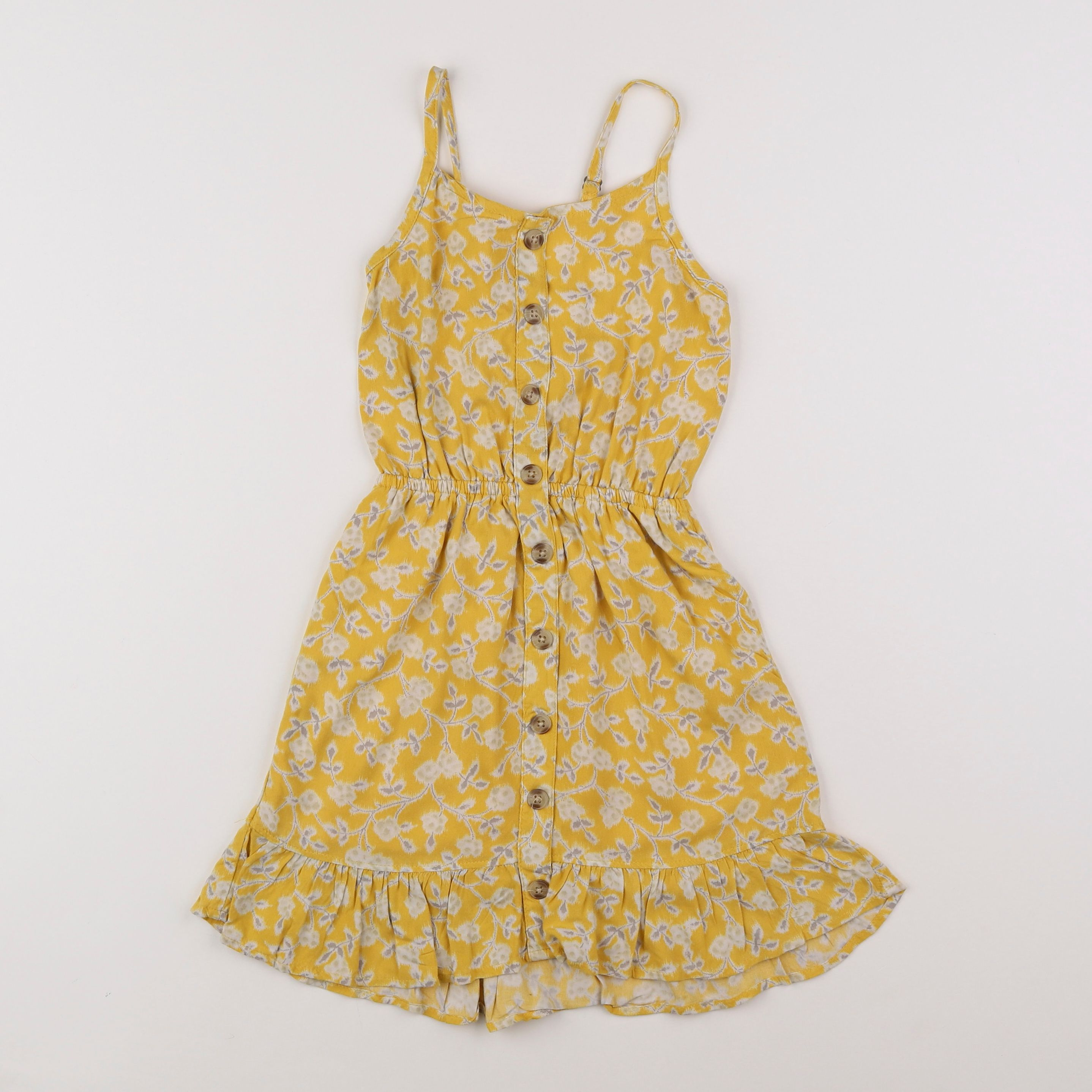 Abercrombie - robe jaune, gris - 5/6 ans