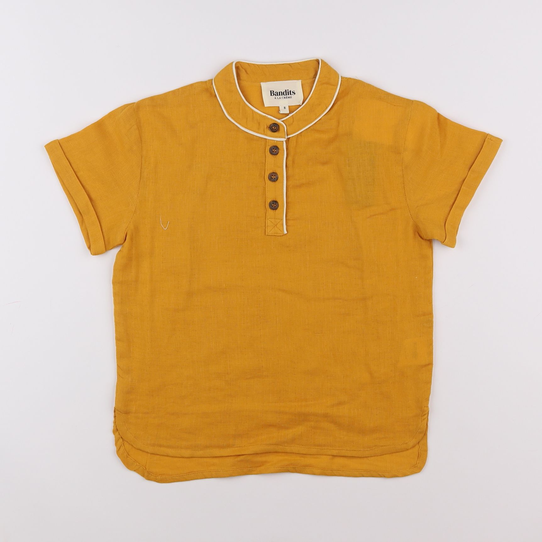 Bandits à la crème - chemise jaune - 8 ans