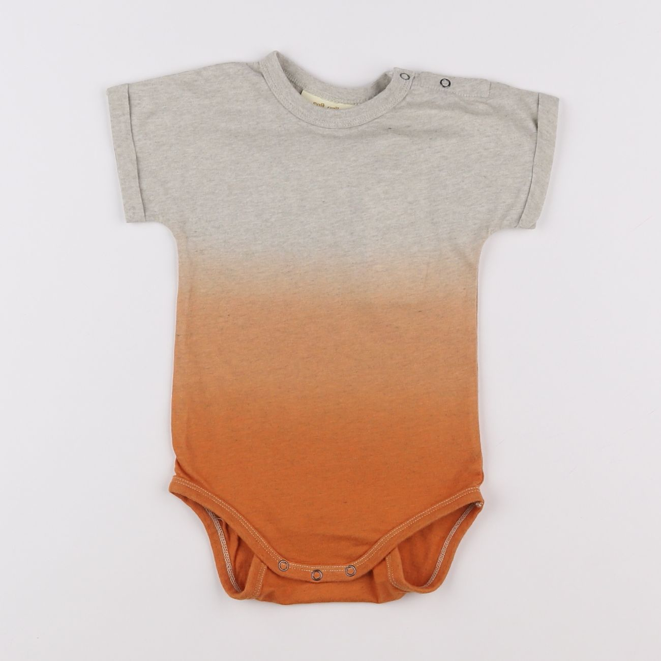 Soft Gallery - body gris, orange - 12 mois