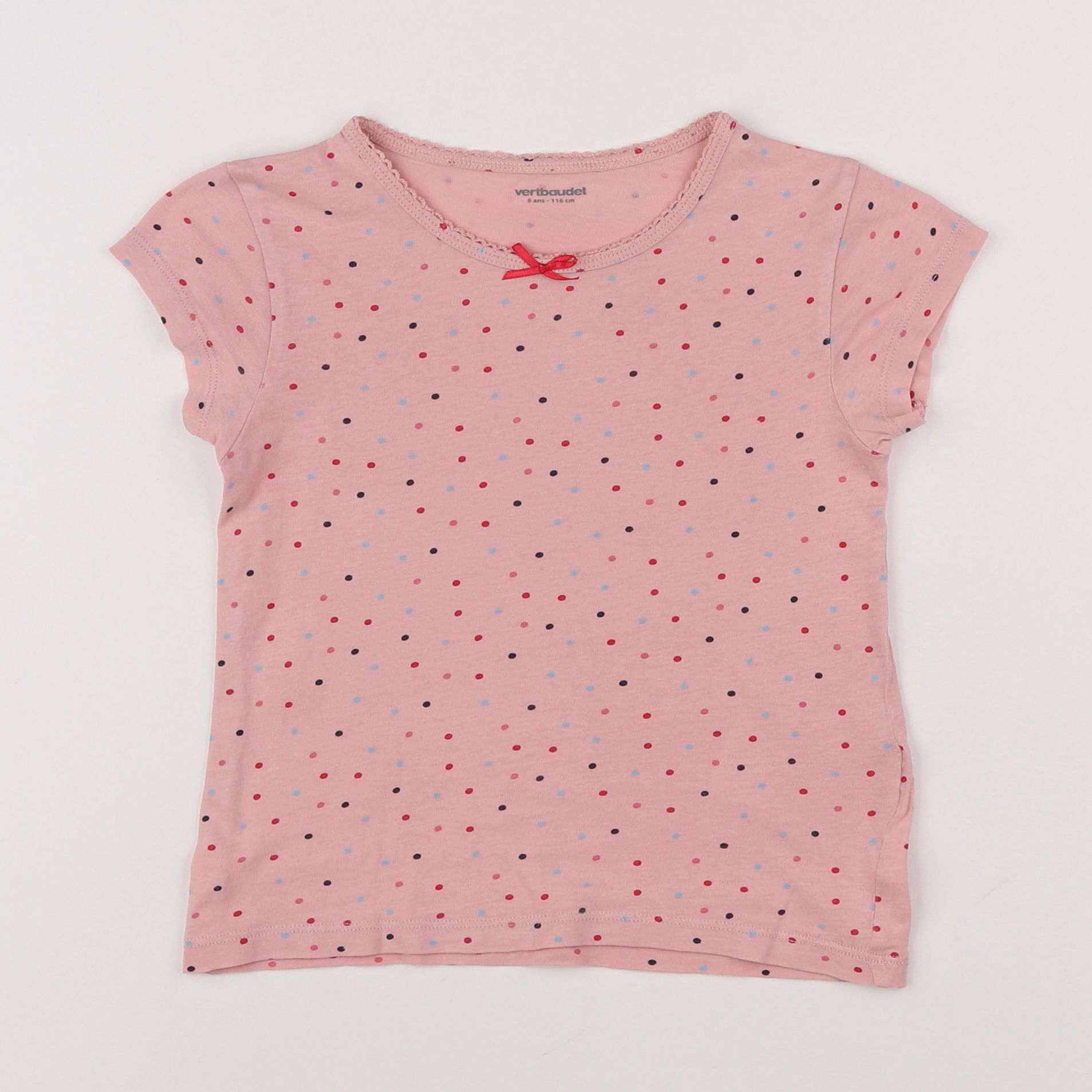 Vertbaudet - maillot de corps rose - 6 ans