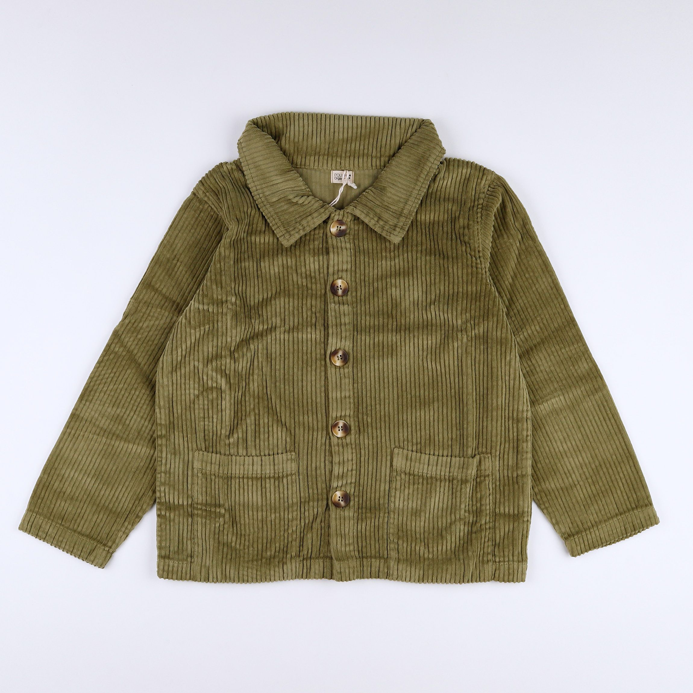 Poudre Organic - veste velours vert - 14 ans