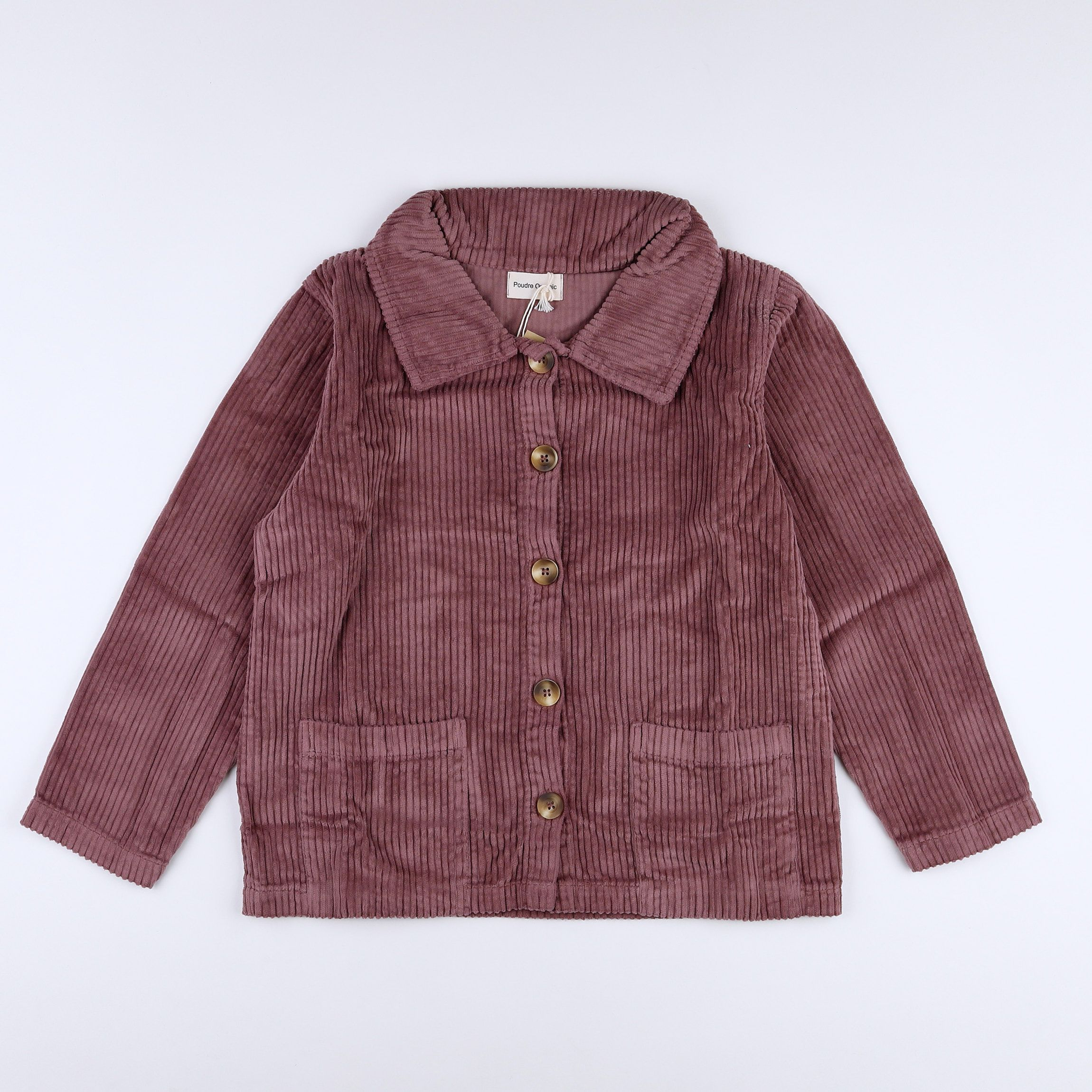 Poudre Organic - veste velours mauve - 10 ans