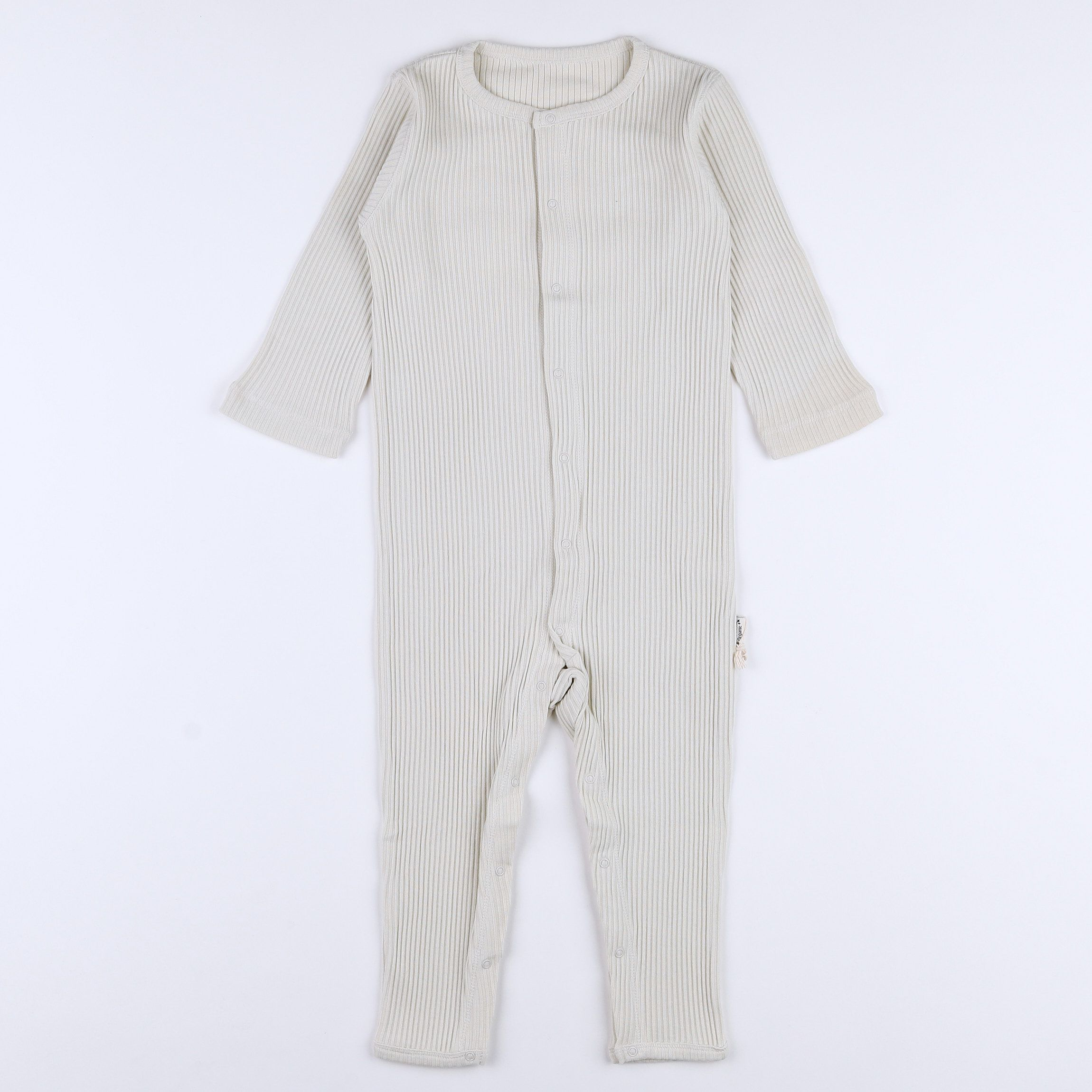 Poudre Organic - pyjama coton beige côtelé - 2 ans