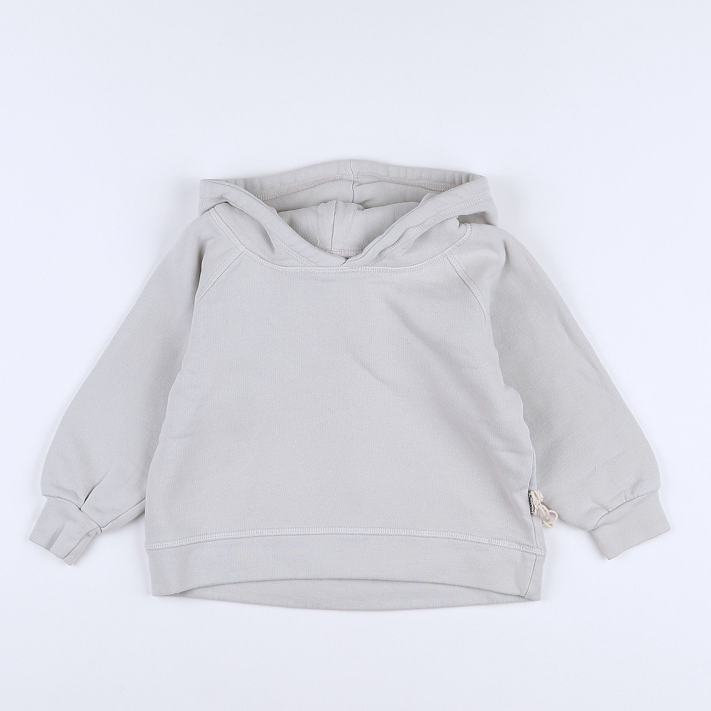 Poudre Organic - sweat à capuche lunar rock - 12 mois