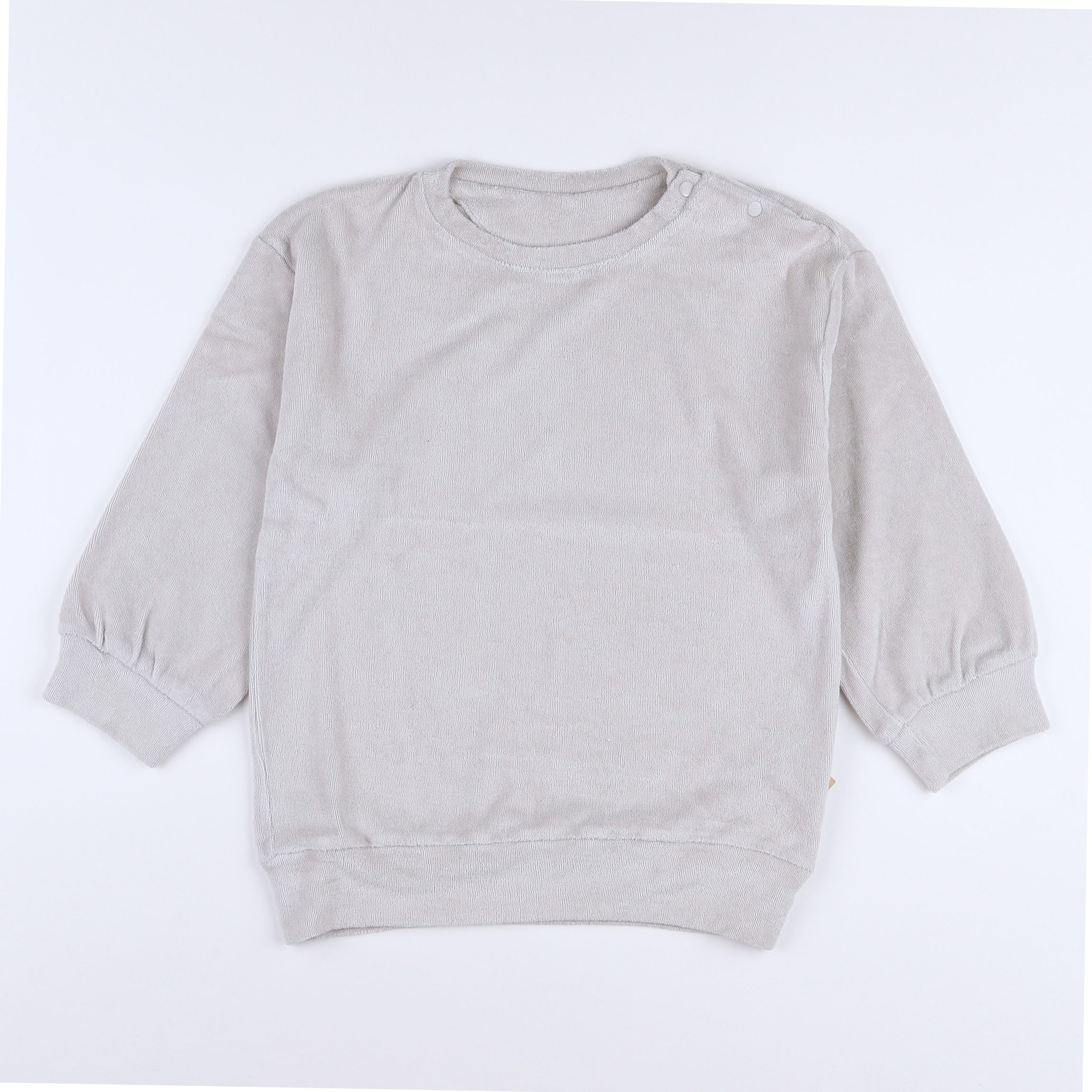 Poudre Organic - sweat gris éponge - 10 ans