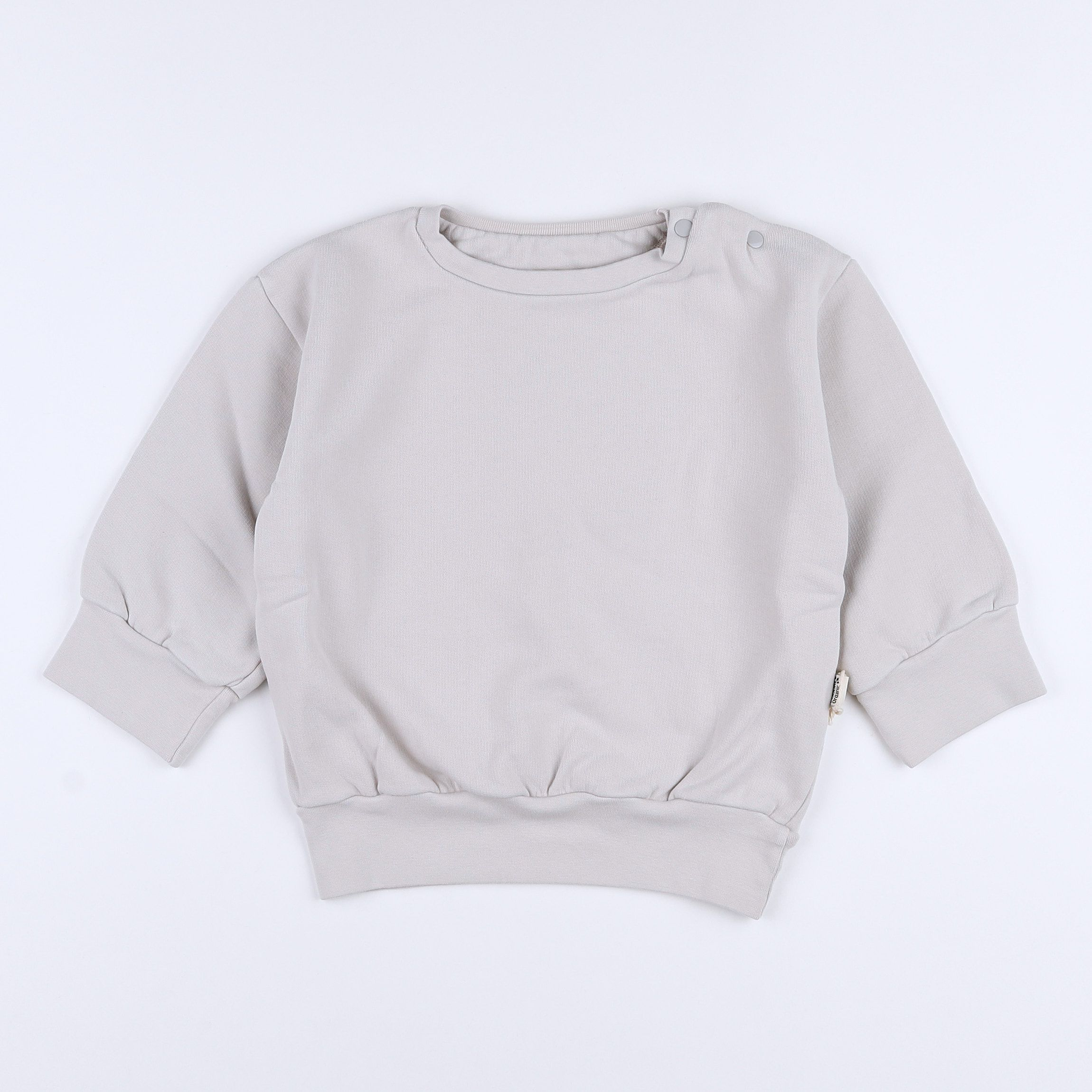 Poudre Organic - sweat gris Lunar Rock  - 12 mois