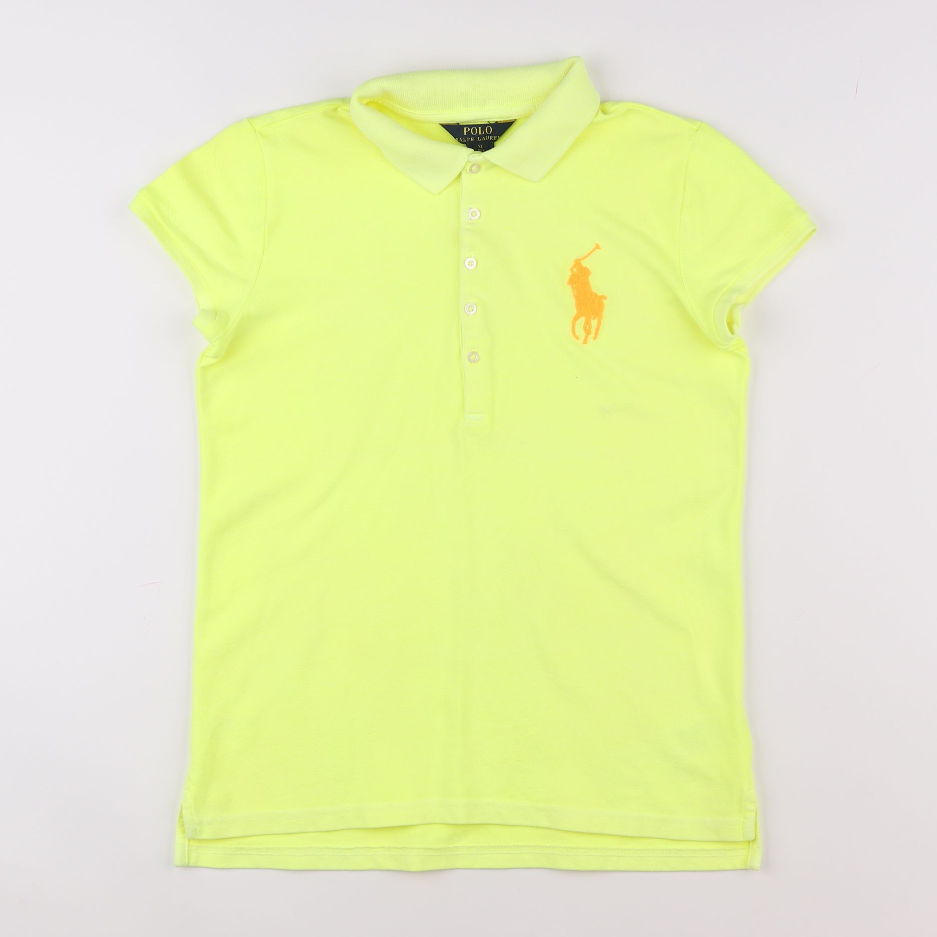 Ralph Lauren - polo jaune fluo - 16 ans