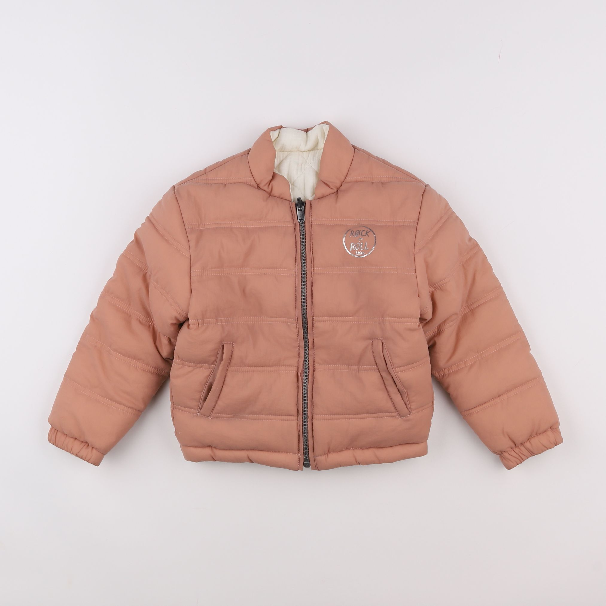 IKKS - doudoune rose, beige - 3 ans