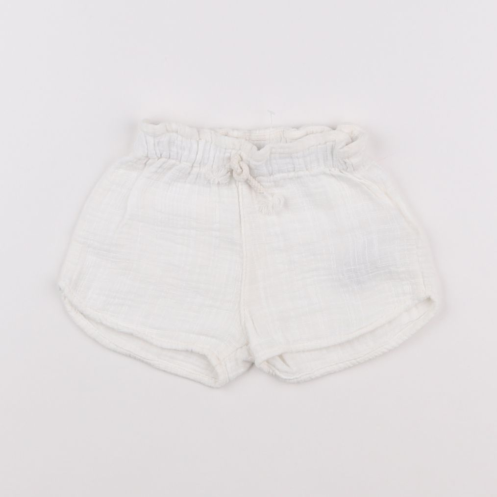 Buho - short blanc - 6 mois