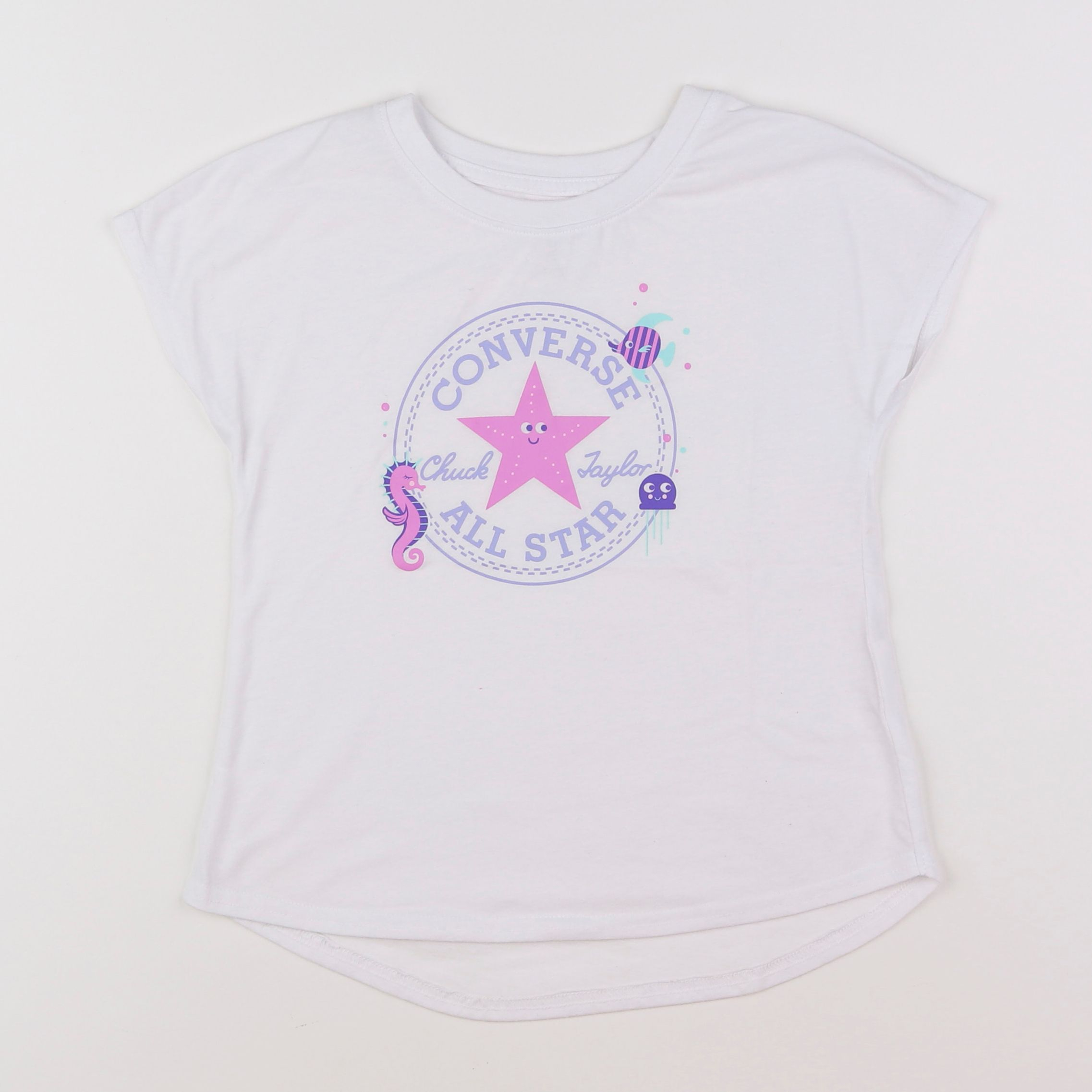 Converse - tee-shirt blanc - 4/5 ans