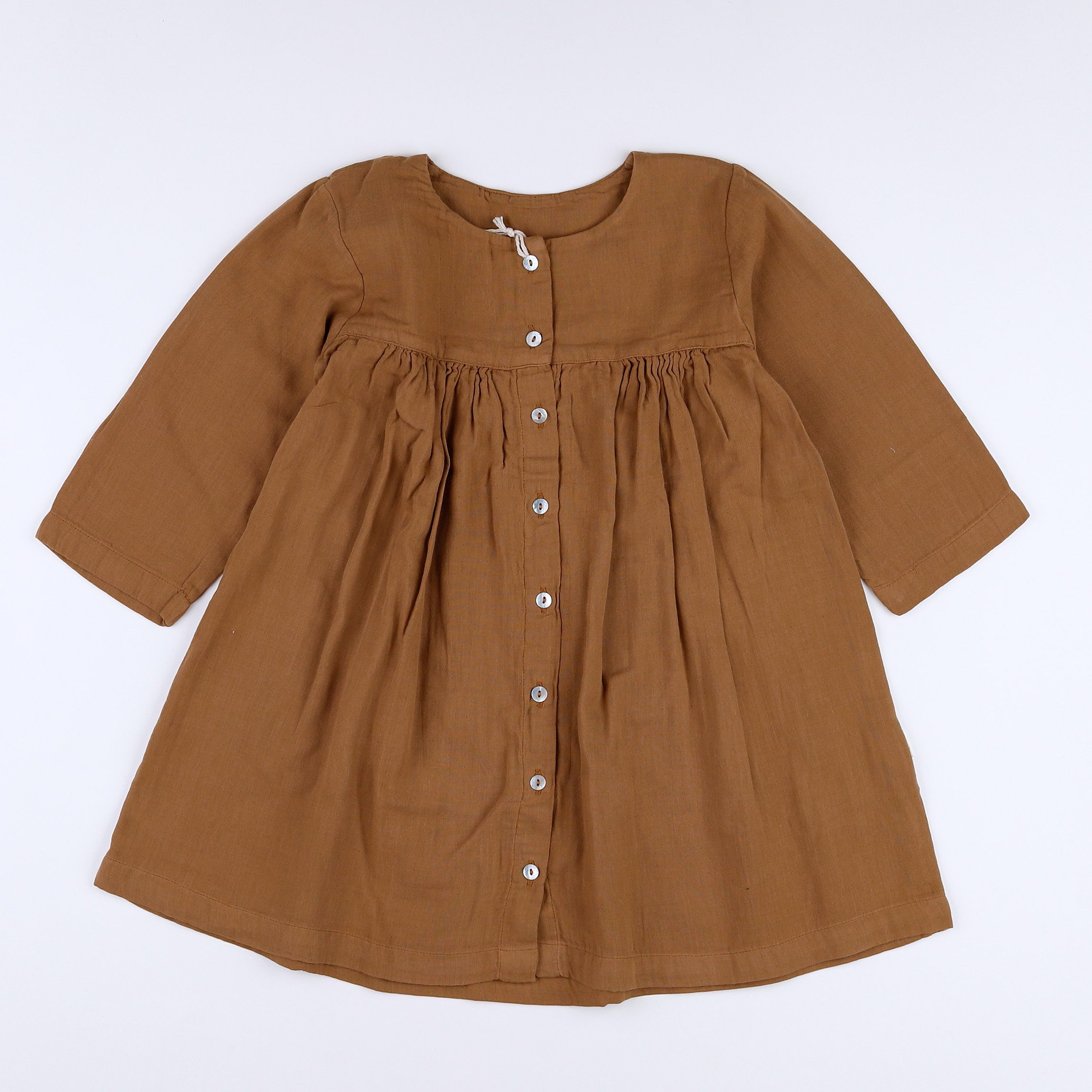 Poudre Organic - robe marron (neuf) - 10 ans