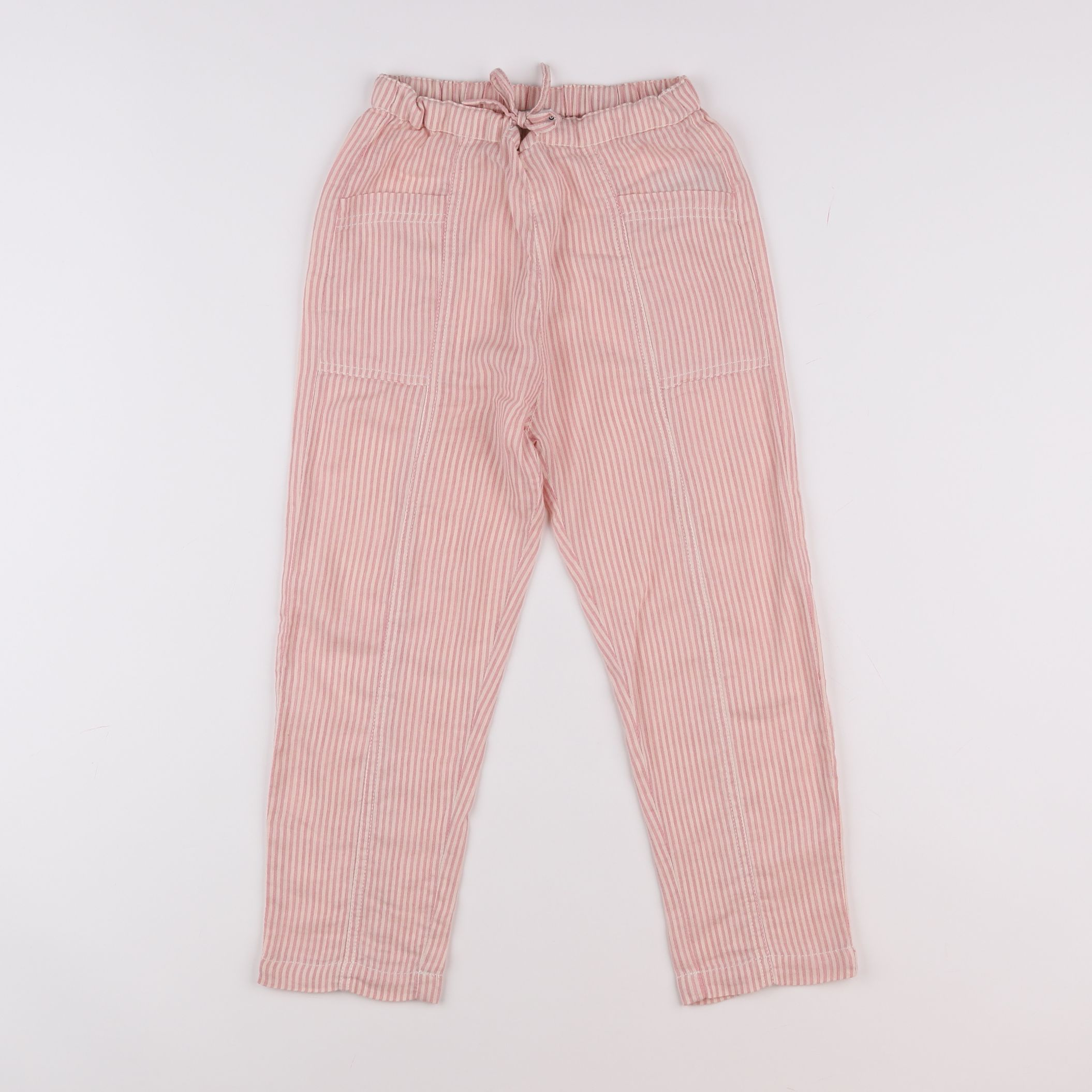 Emile et Ida - pantalon blanc, rose - 6 ans