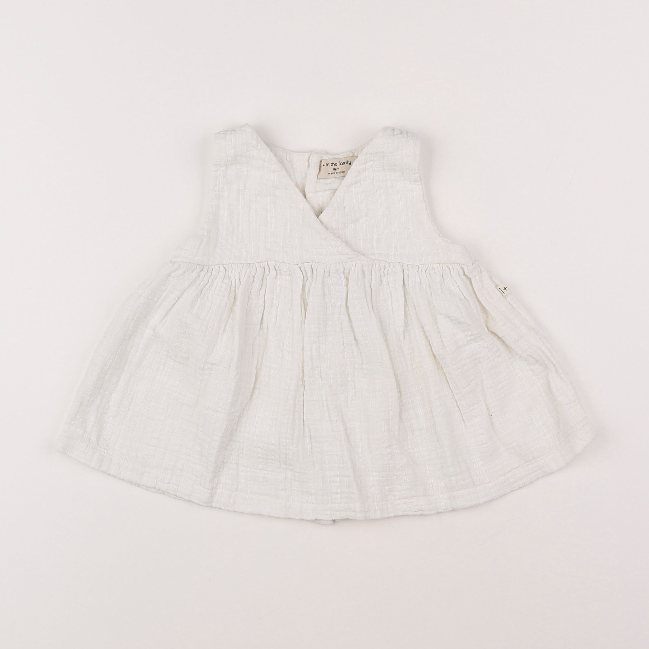 1+ In the family - robe blanc - 18 mois