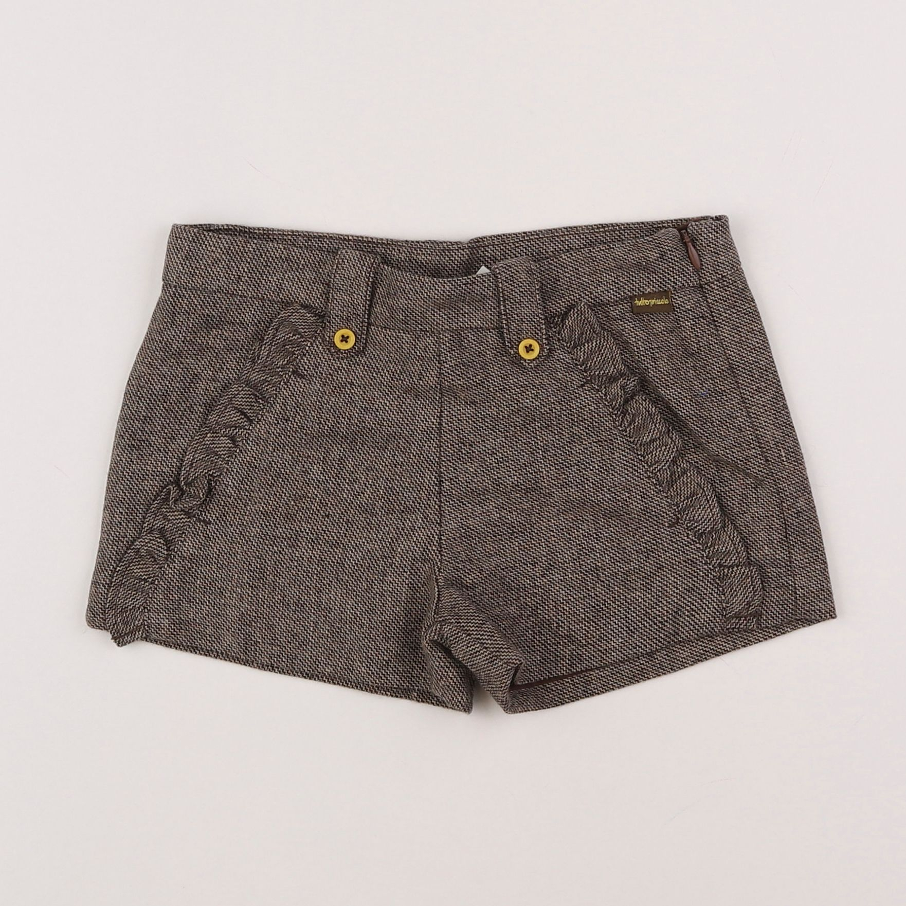 Tutto Piccolo - short marron - 4 ans