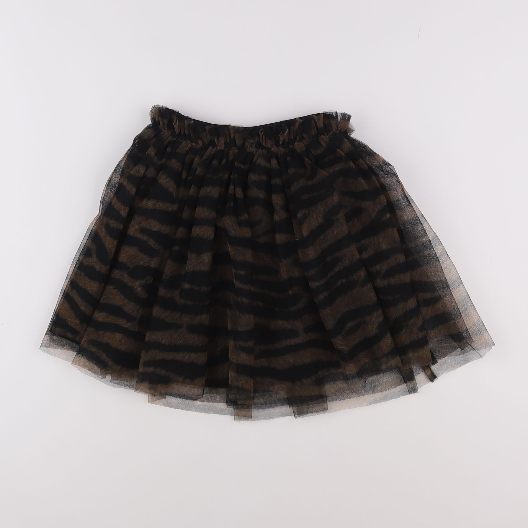 Little Eleven Paris - jupe marron, noir - 6 ans