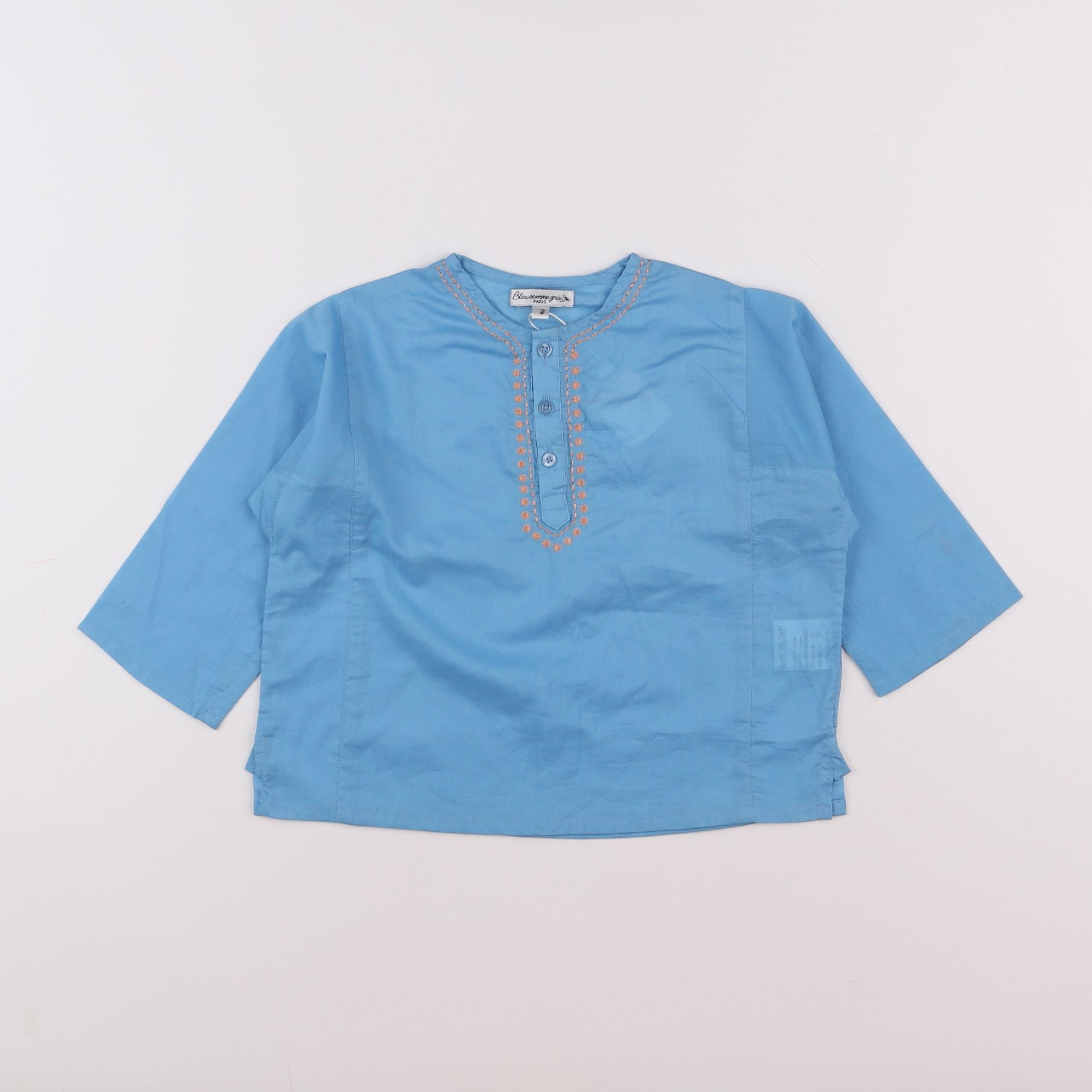 Bleu Comme Gris - blouse bleu - 2 ans