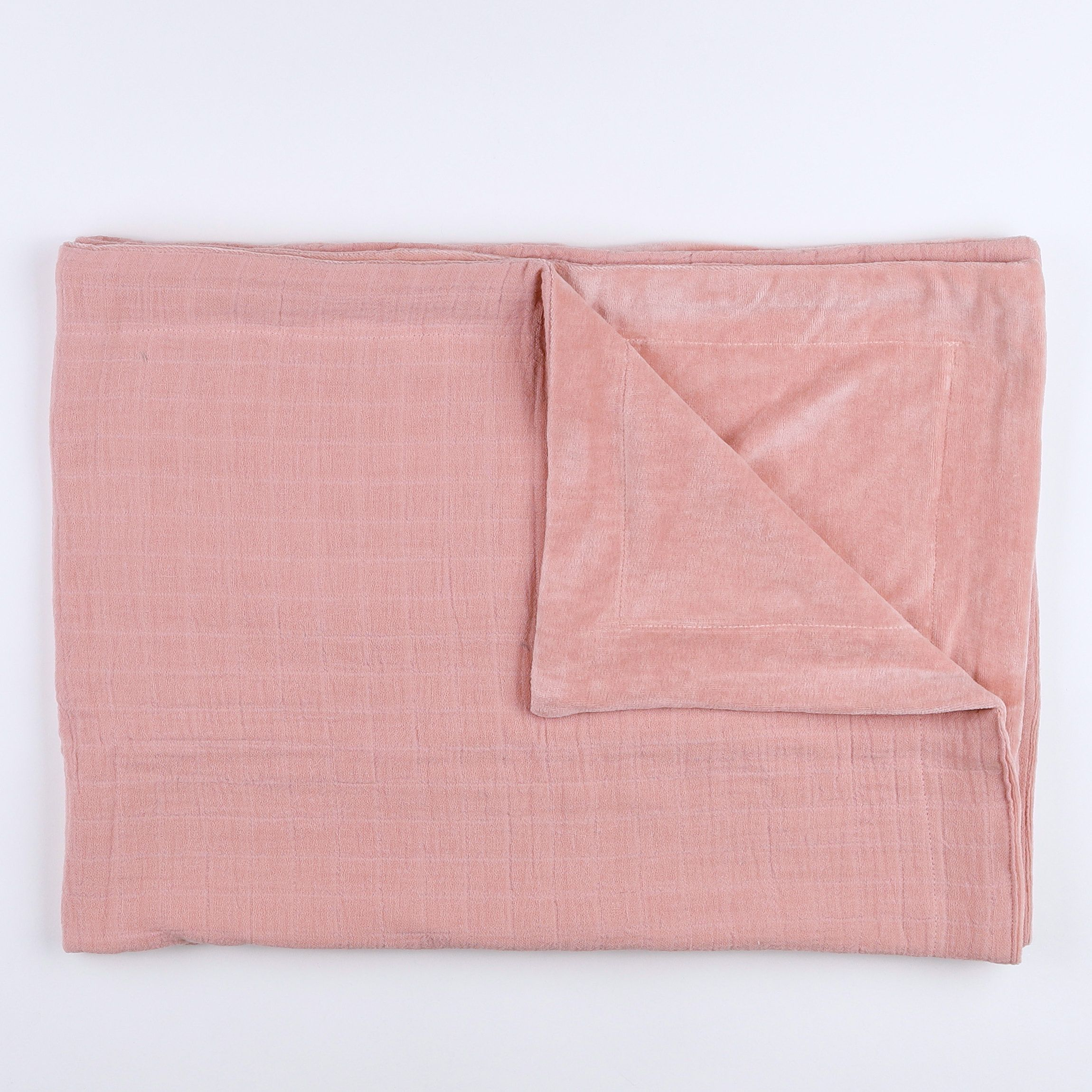 Trixie - couverture coton rose Bliss Rose - 75x100 cm