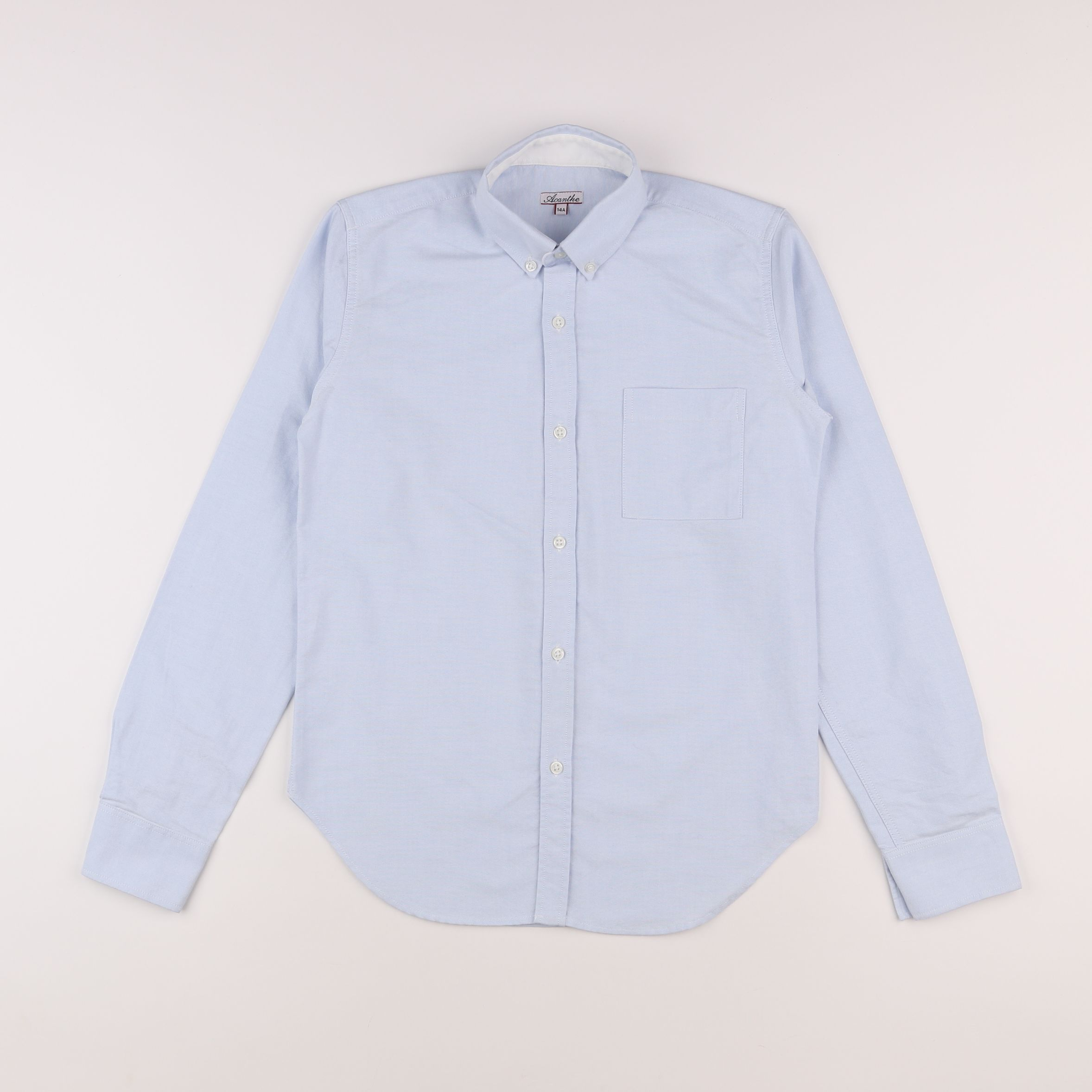 Acanthe - chemise bleu - 14 ans