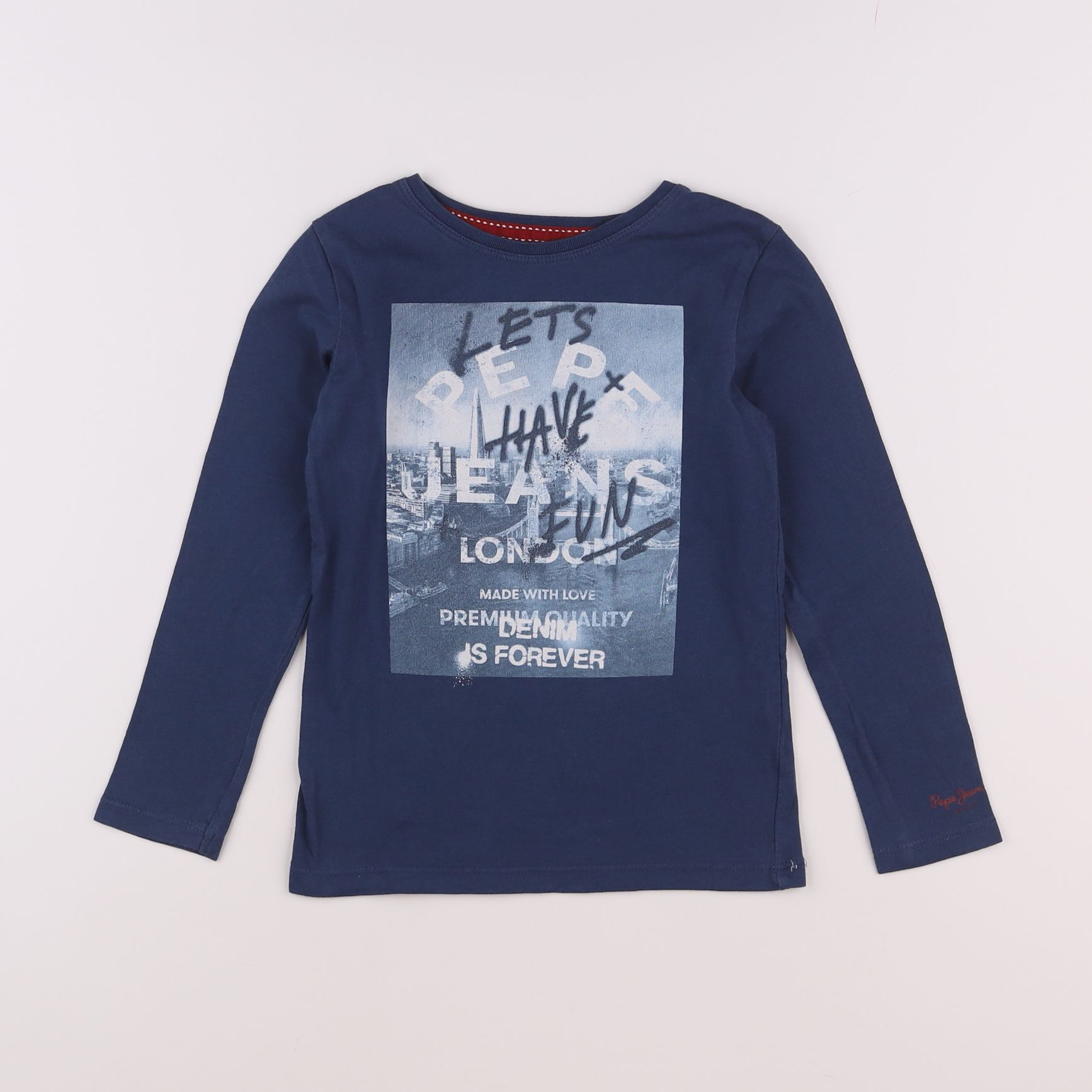 Pepe Jeans - tee-shirt bleu - 4 ans