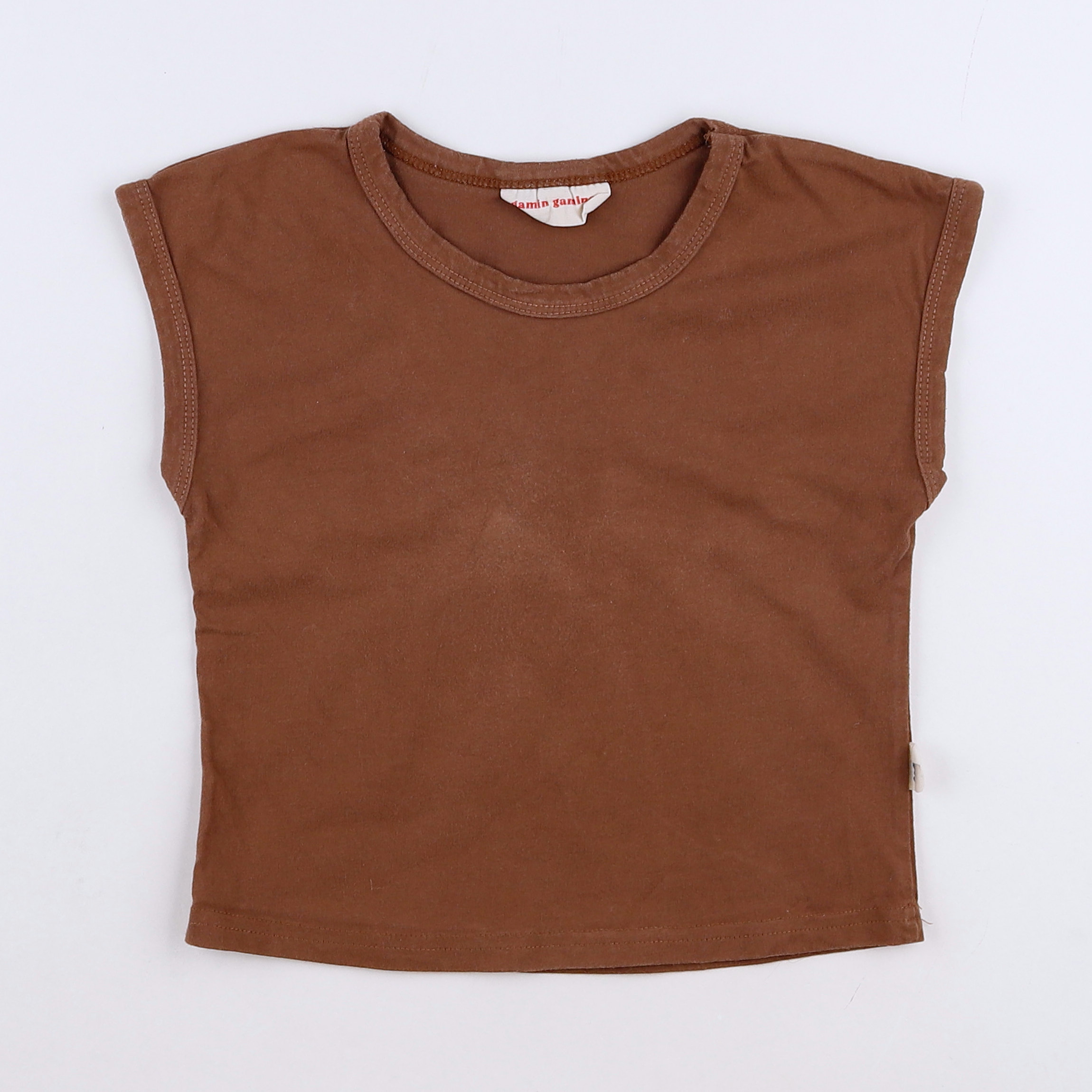 Gamin gamine - tee-shirt marron - 12/18 mois