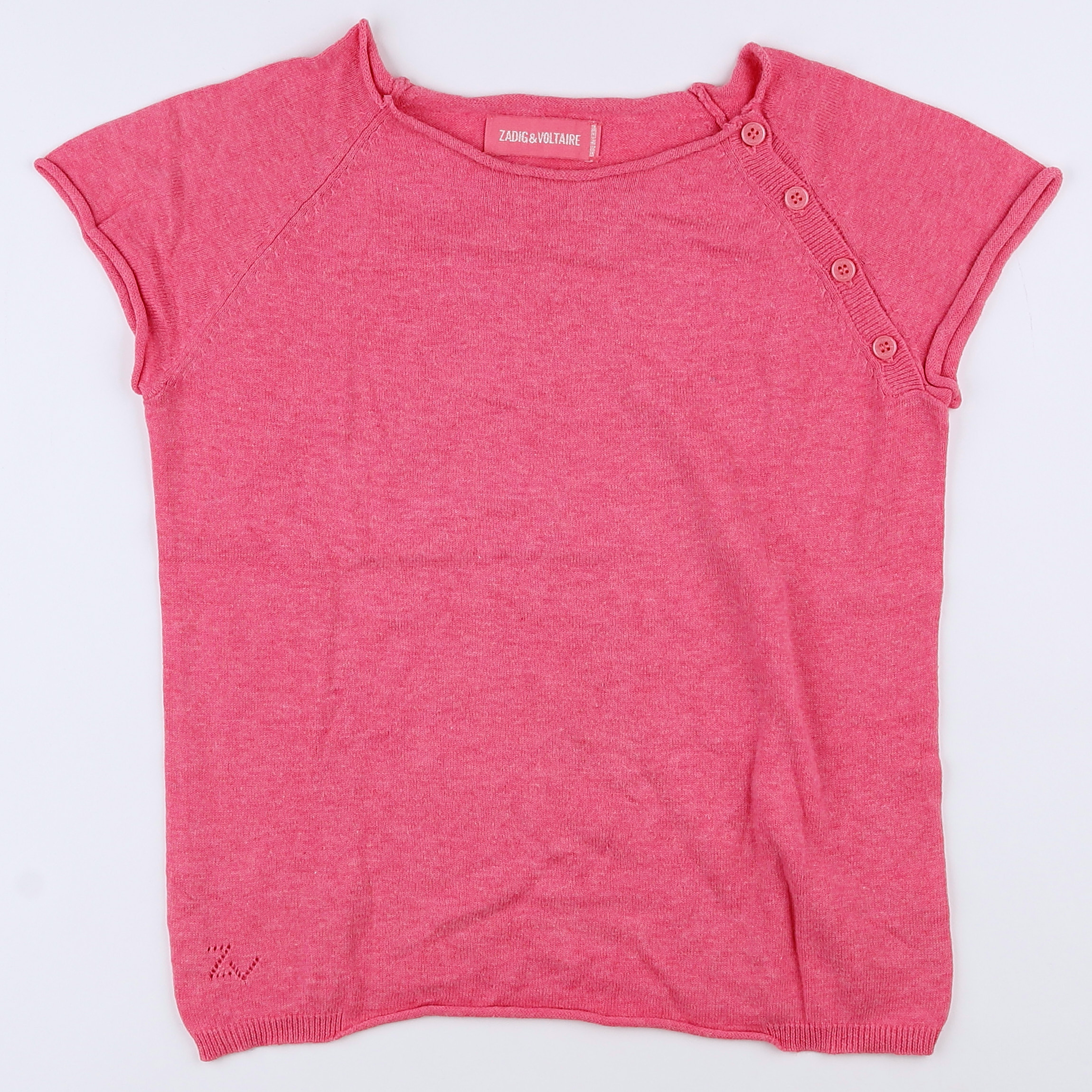 Zadig & Voltaire - pull rose - 10 ans