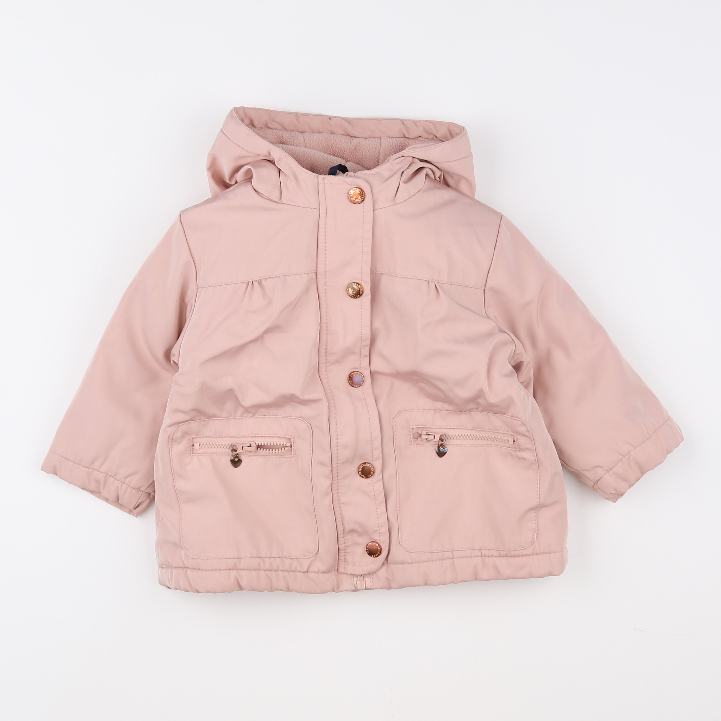 Vertbaudet - parka rose - 12 mois