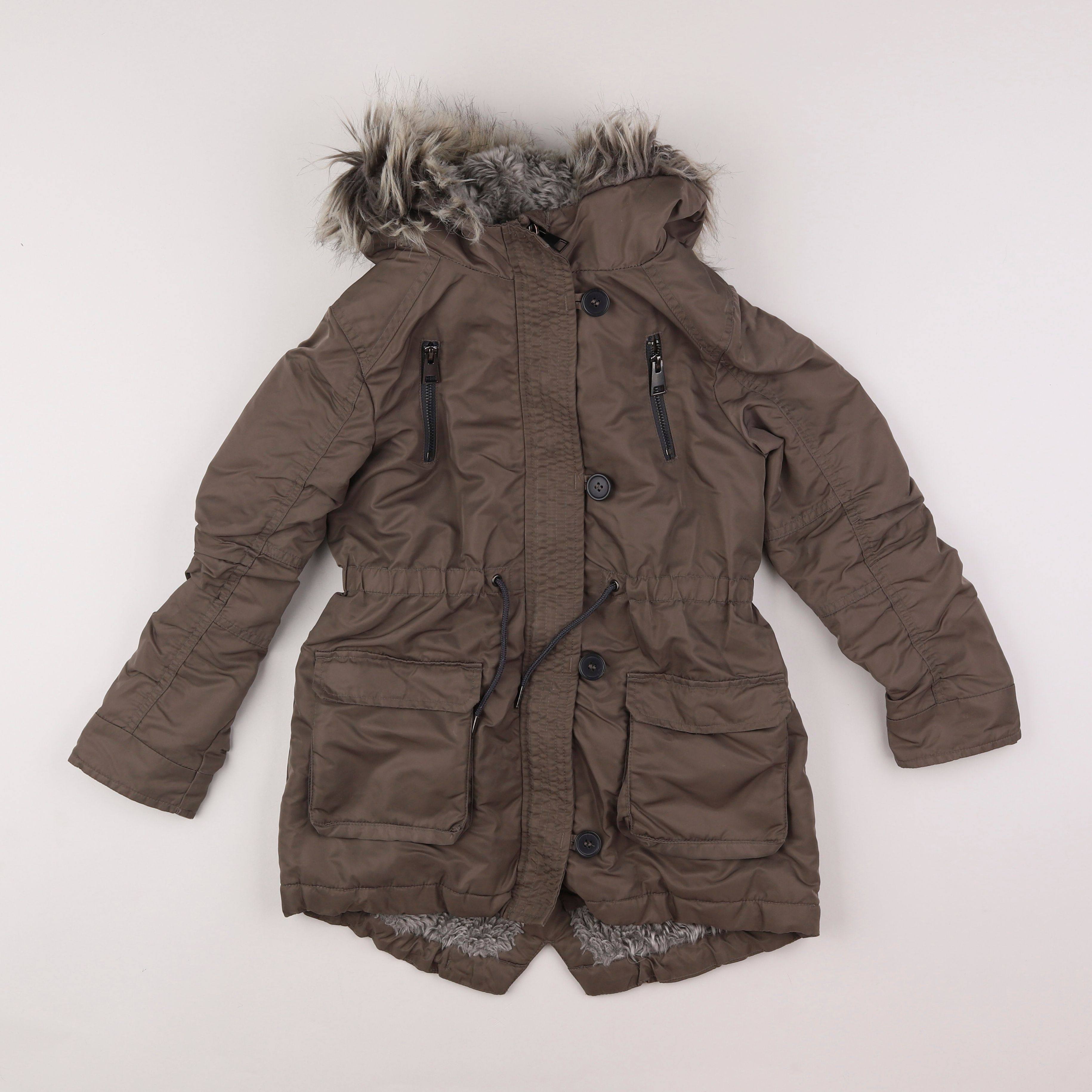 Next - parka marron - 8 ans