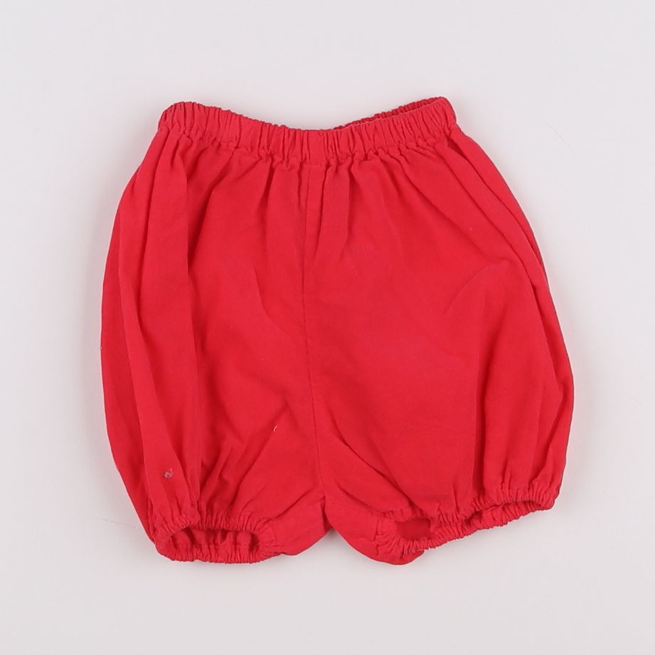 Bonton - bloomer rouge - 6 mois