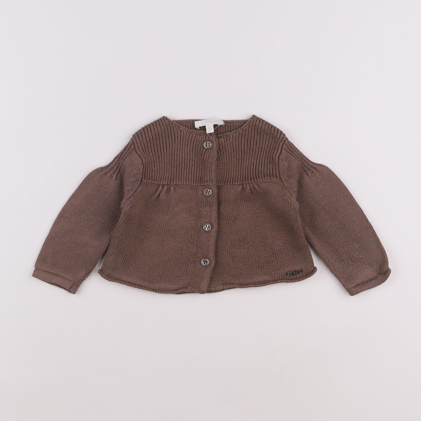 Chloé - gilet marron - 6 mois