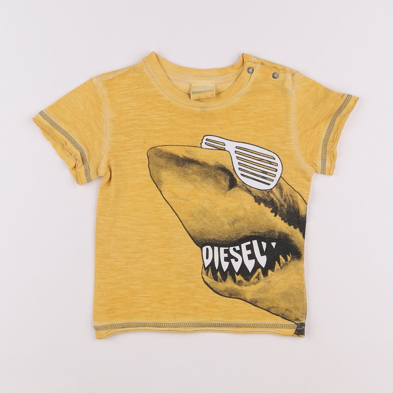 Diesel - tee-shirt jaune - 12 mois