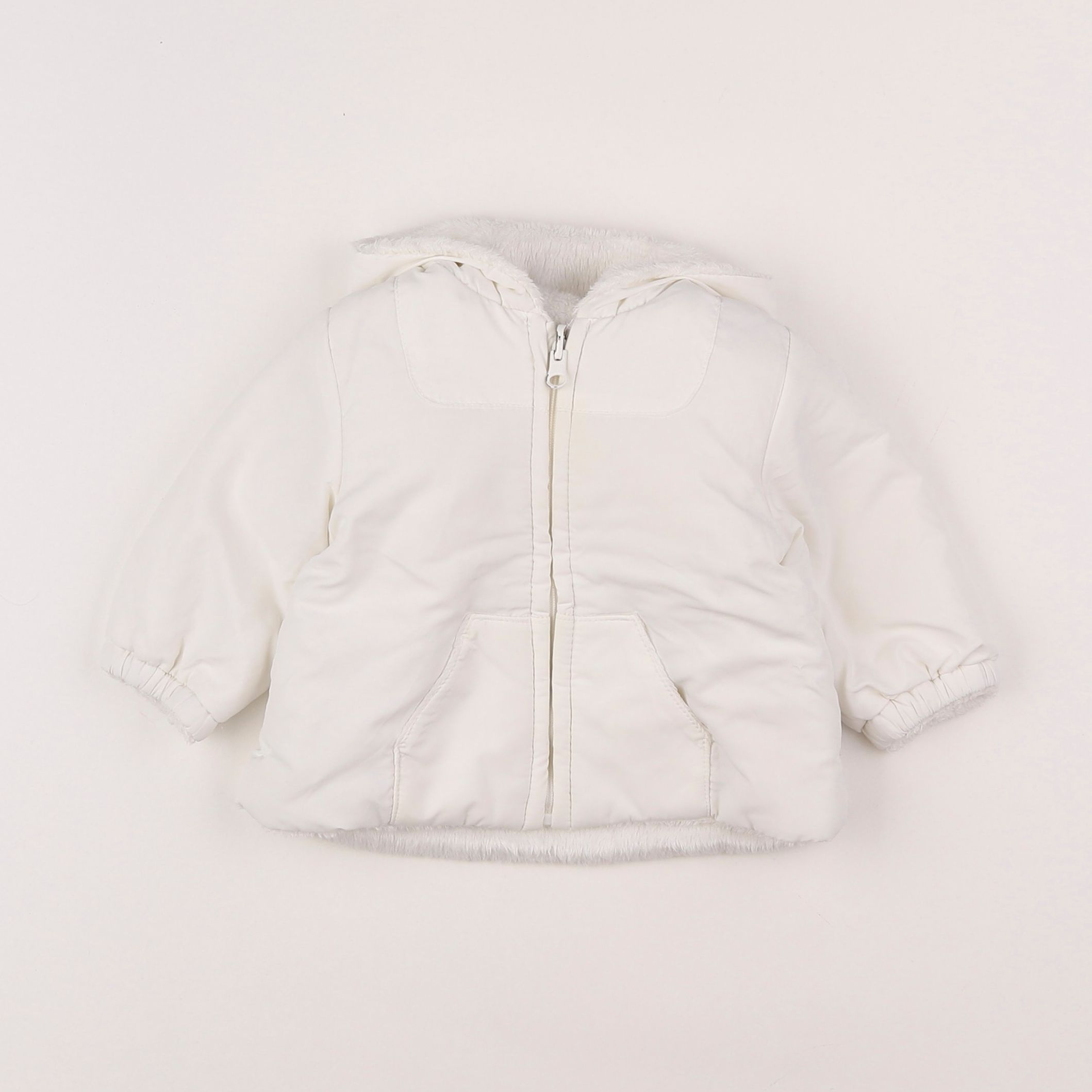 Zara - doudoune blanc - 1/3 mois