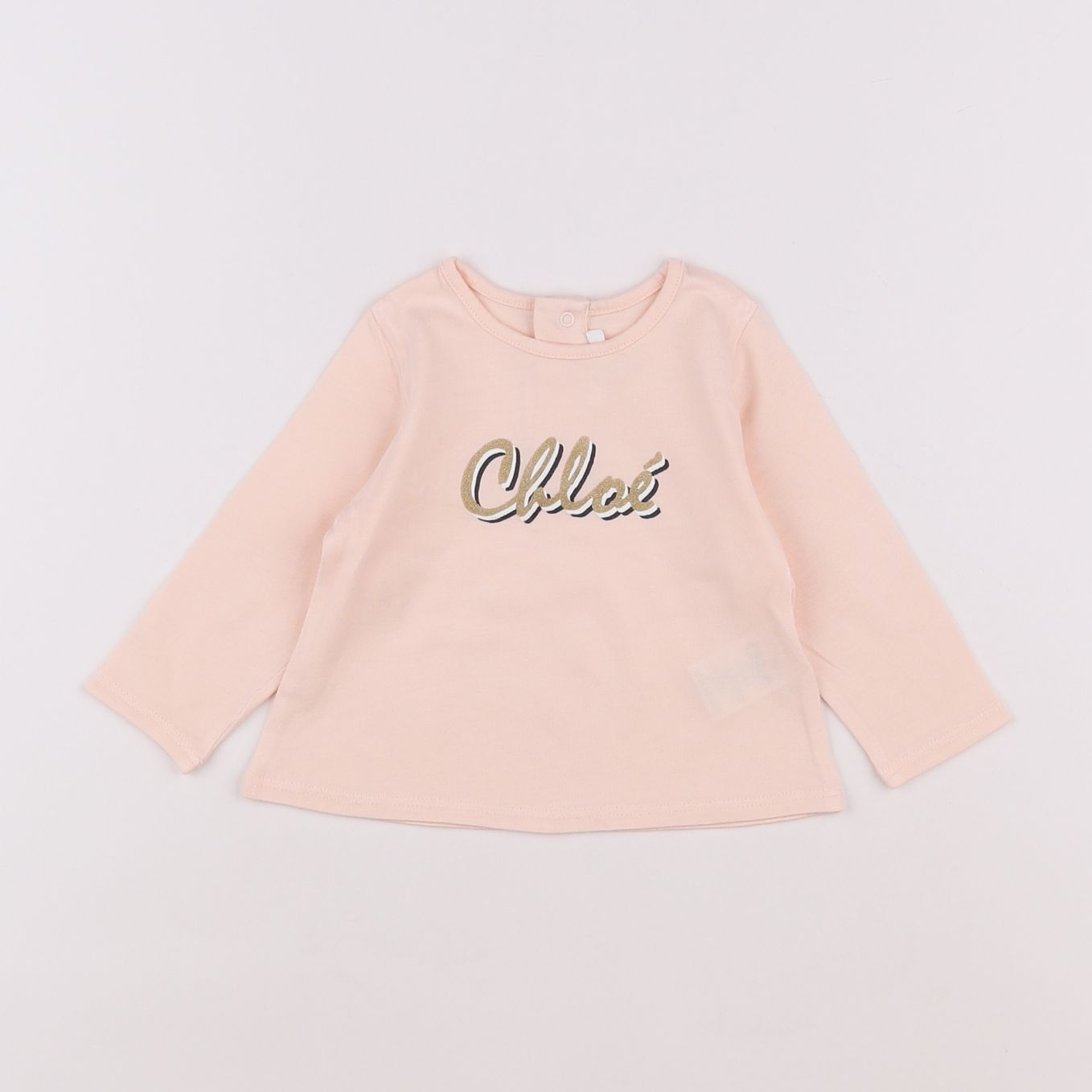 Chloé - tee-shirt rose - 6 mois