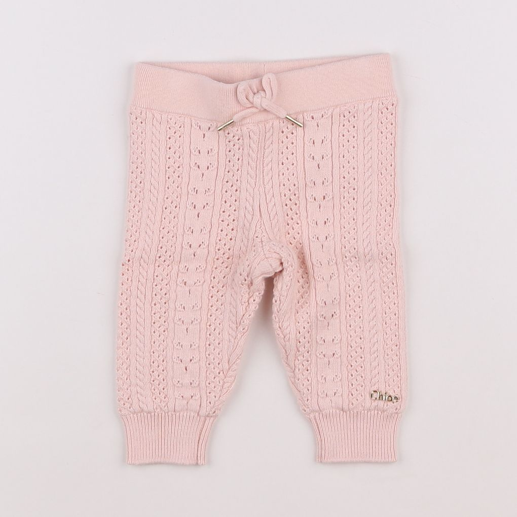 Chloé - legging rose - 6 mois