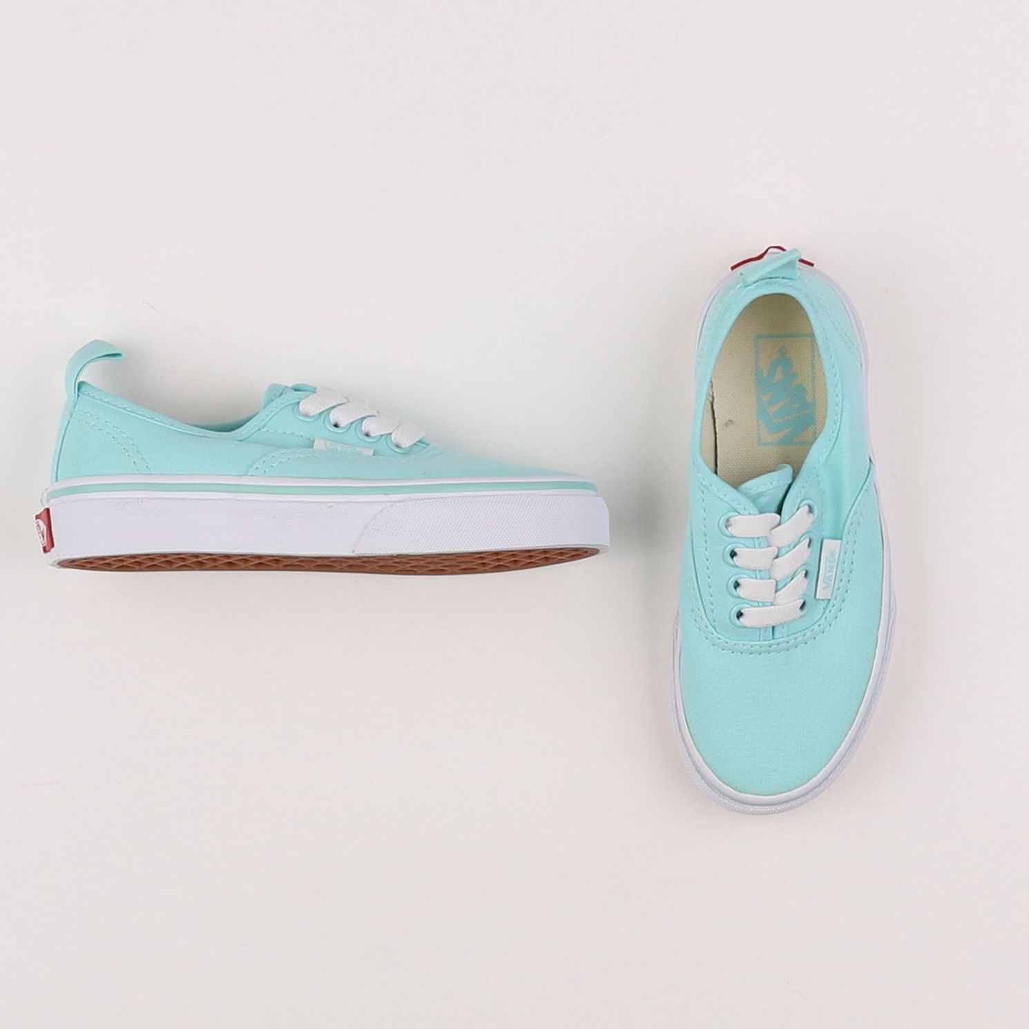 Vans - tennis à scratch/ lacets vert - pointure 28